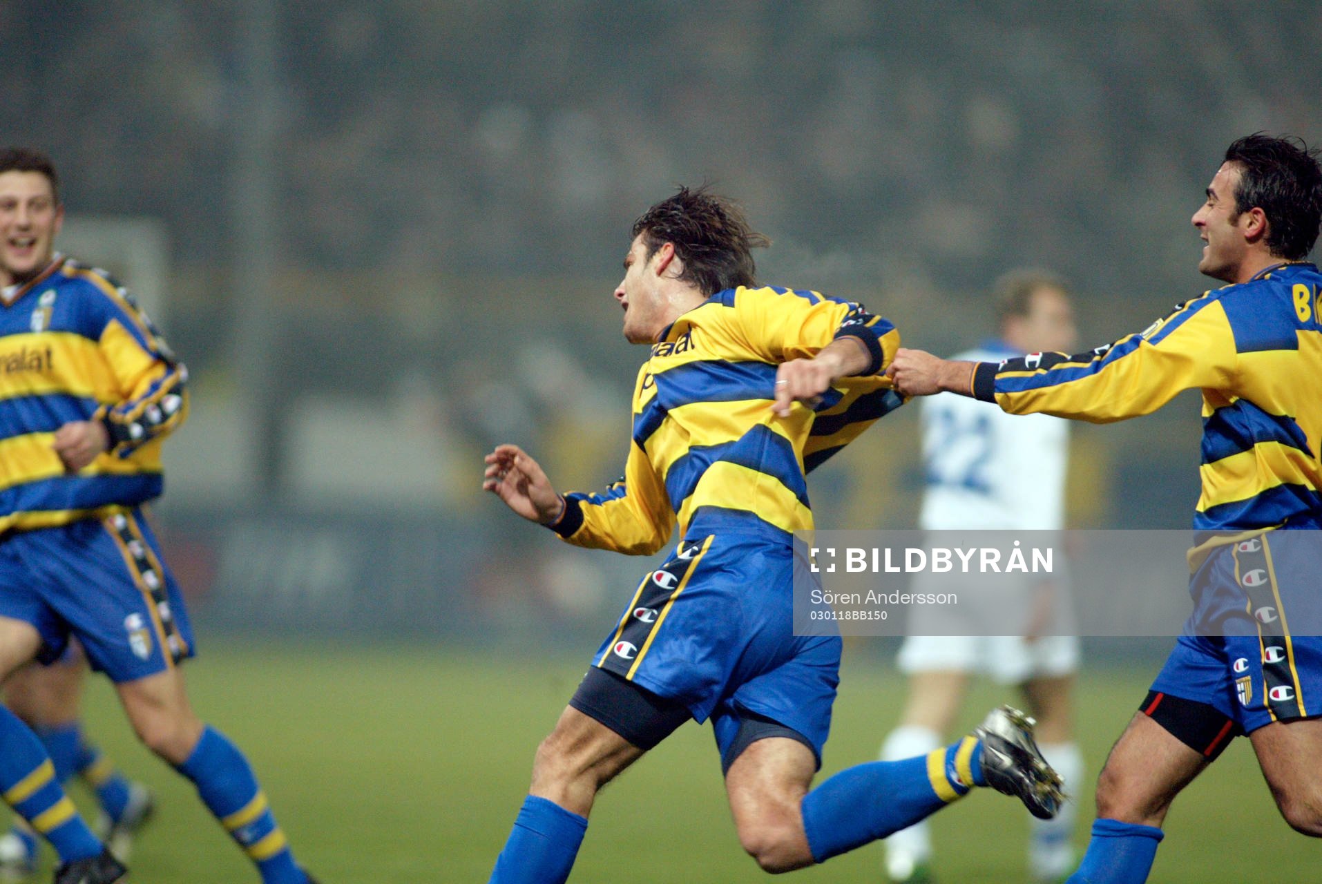  Alberto Gilardino, jubel, Parma.