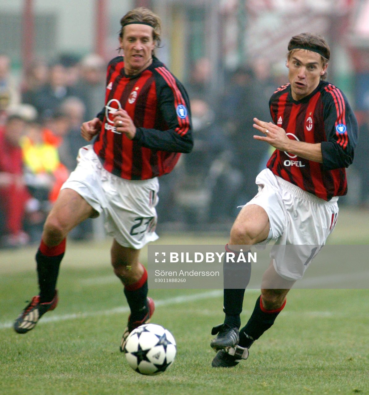 Massimo Ambrosini och Dario Simic,  Milan