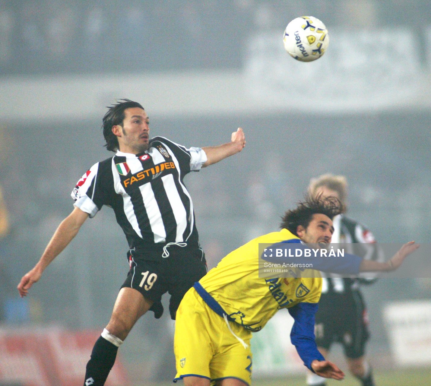  Federico Cossato, Chievo och Zambrotta, Juventus.