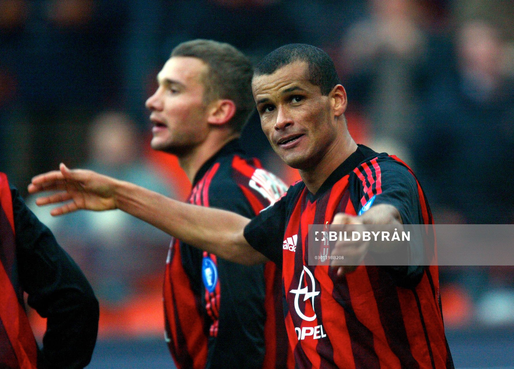  Rivaldo, Milan, jubel.