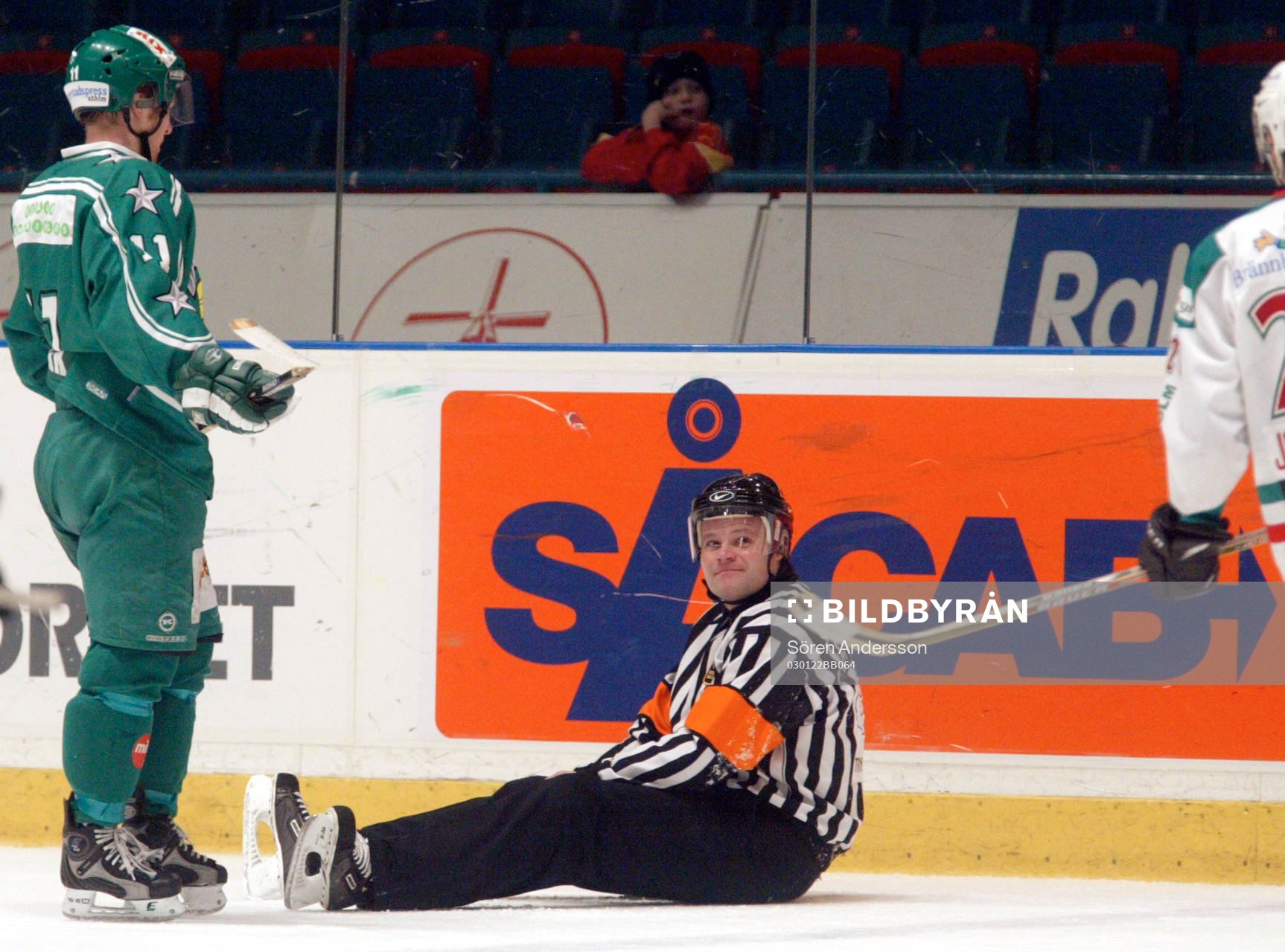 Ulf Gyllander, domare och Stefan Björk, Hammarby
