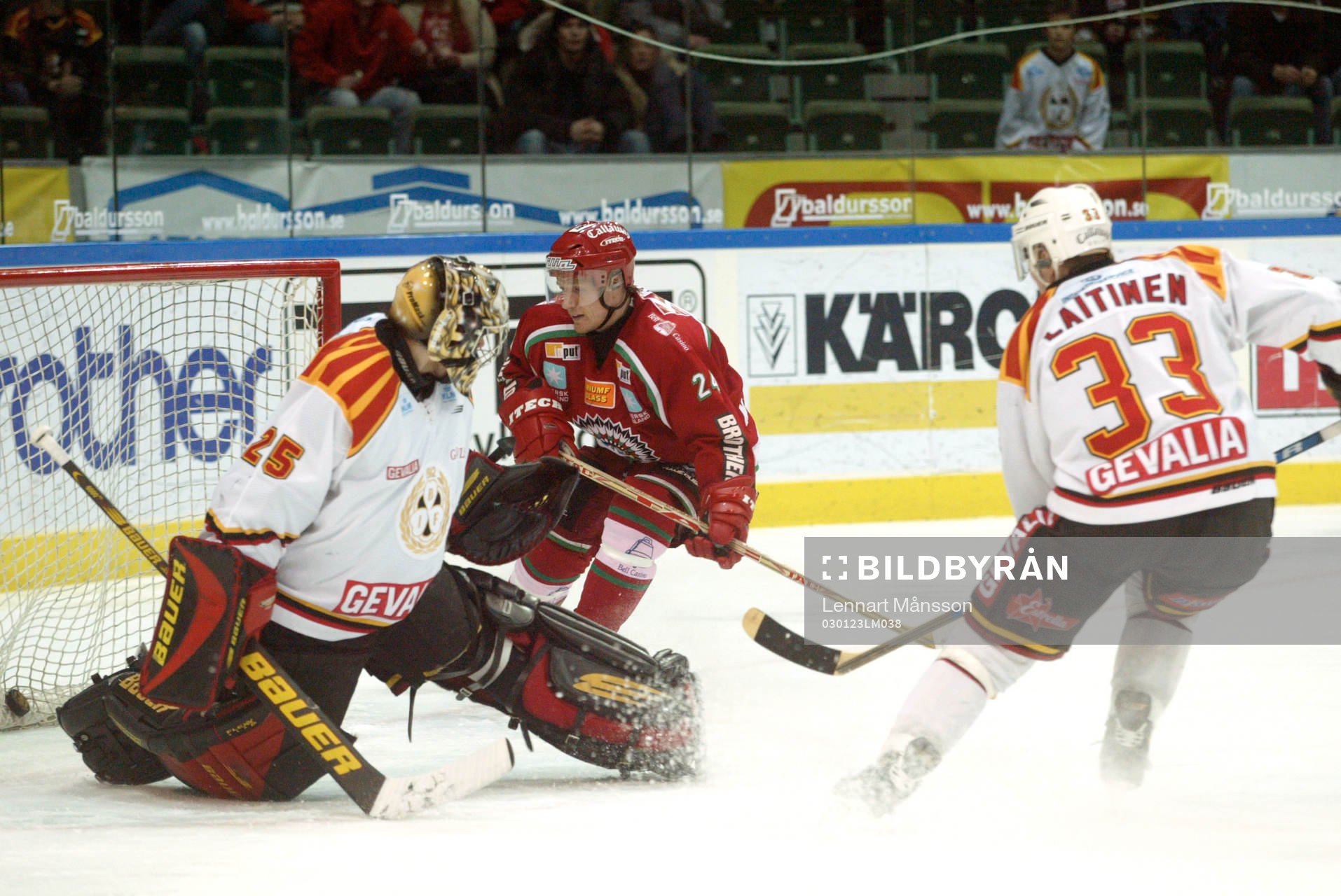 Johan Asplund, måkvakt, Brynäs, Niklas Andersson,