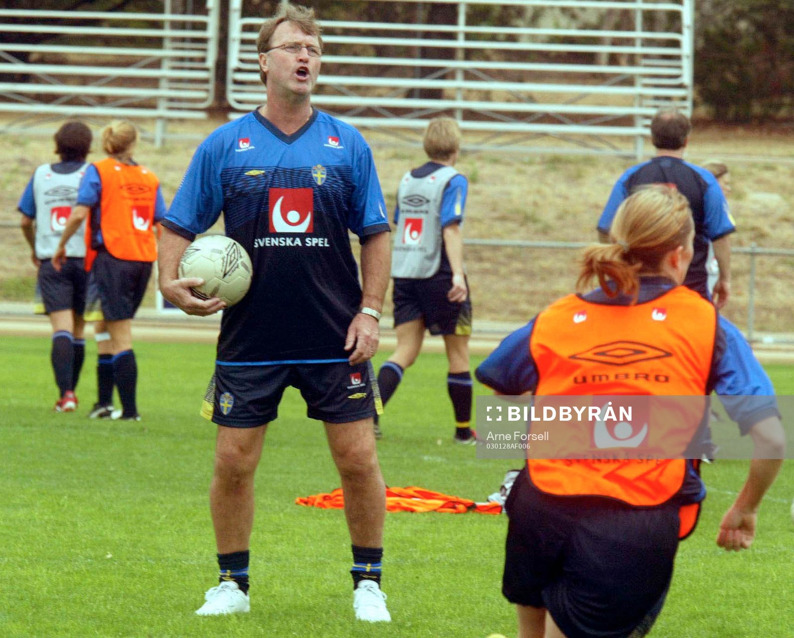 Fotboll, Dam, Sverige, Australia Cup. Per Hansson leder
