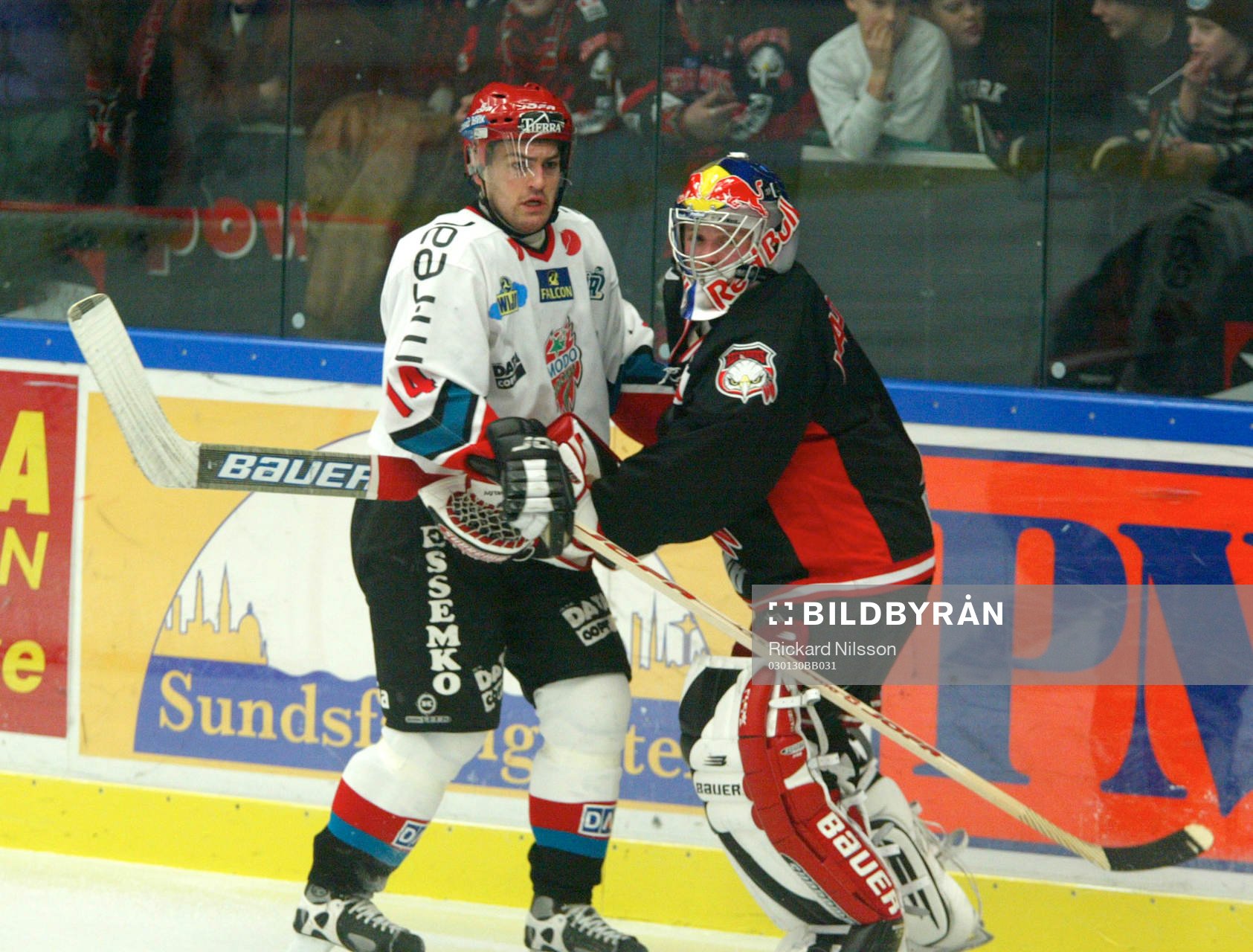 Peter Högardh, Modo och Andreas Hadelöv, målvakt, Malmö