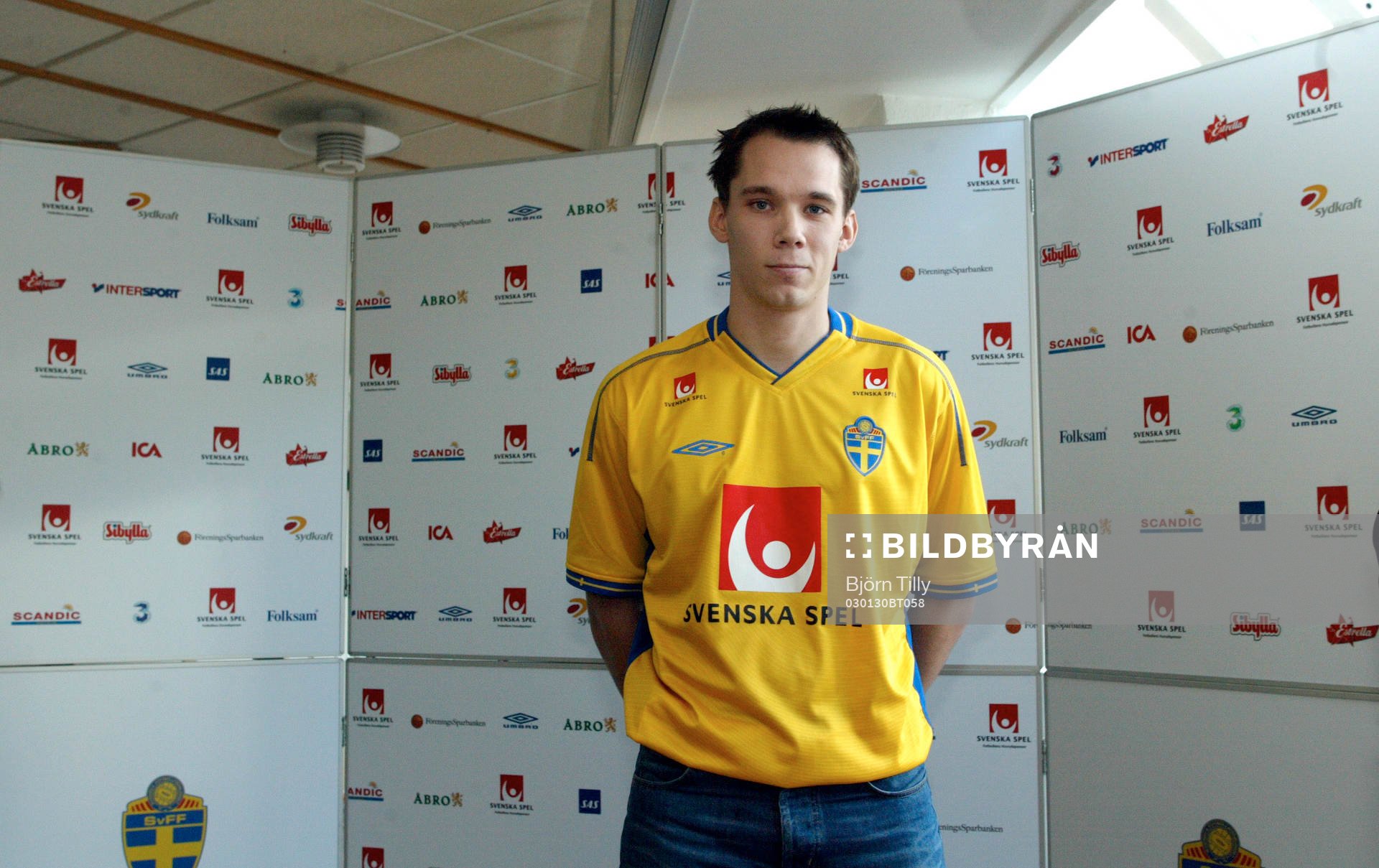 Fredric Lundqvist, Sundsvall, Sverige,  landslagsdebuterar