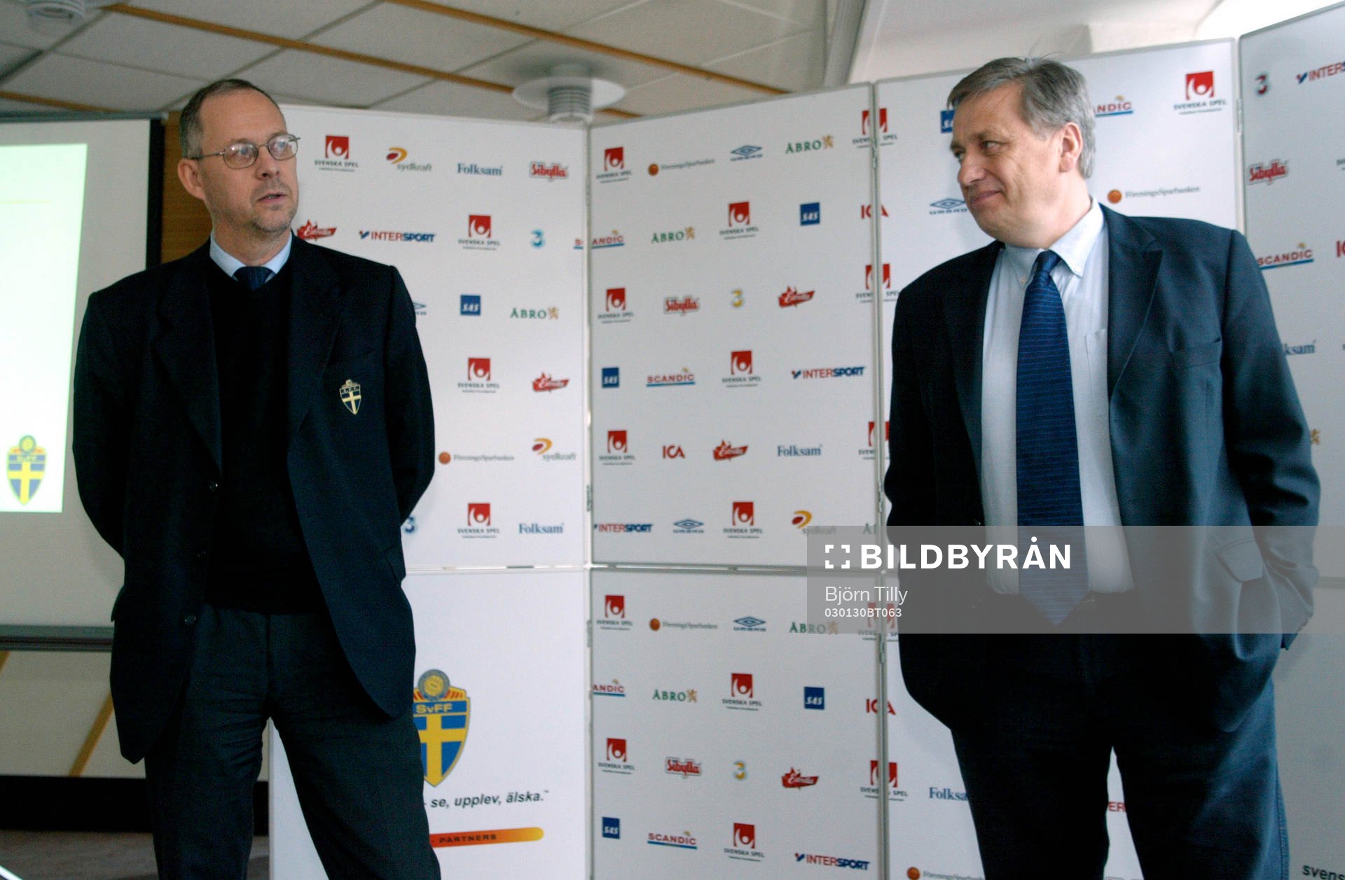 Lars-Lagerbäck och Tommy Söderberg förbundskapten,