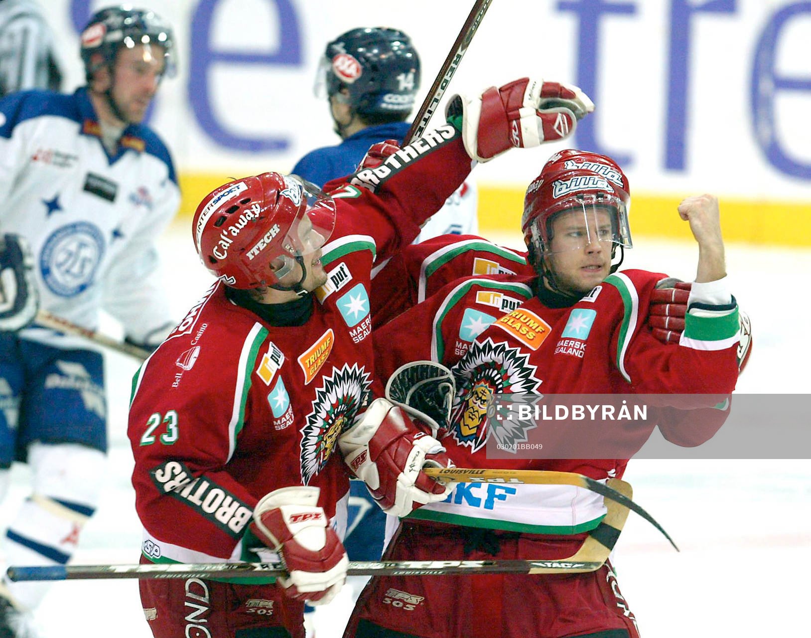 Jens Karlsson och Ronnie Sundin, Frölunda jublar