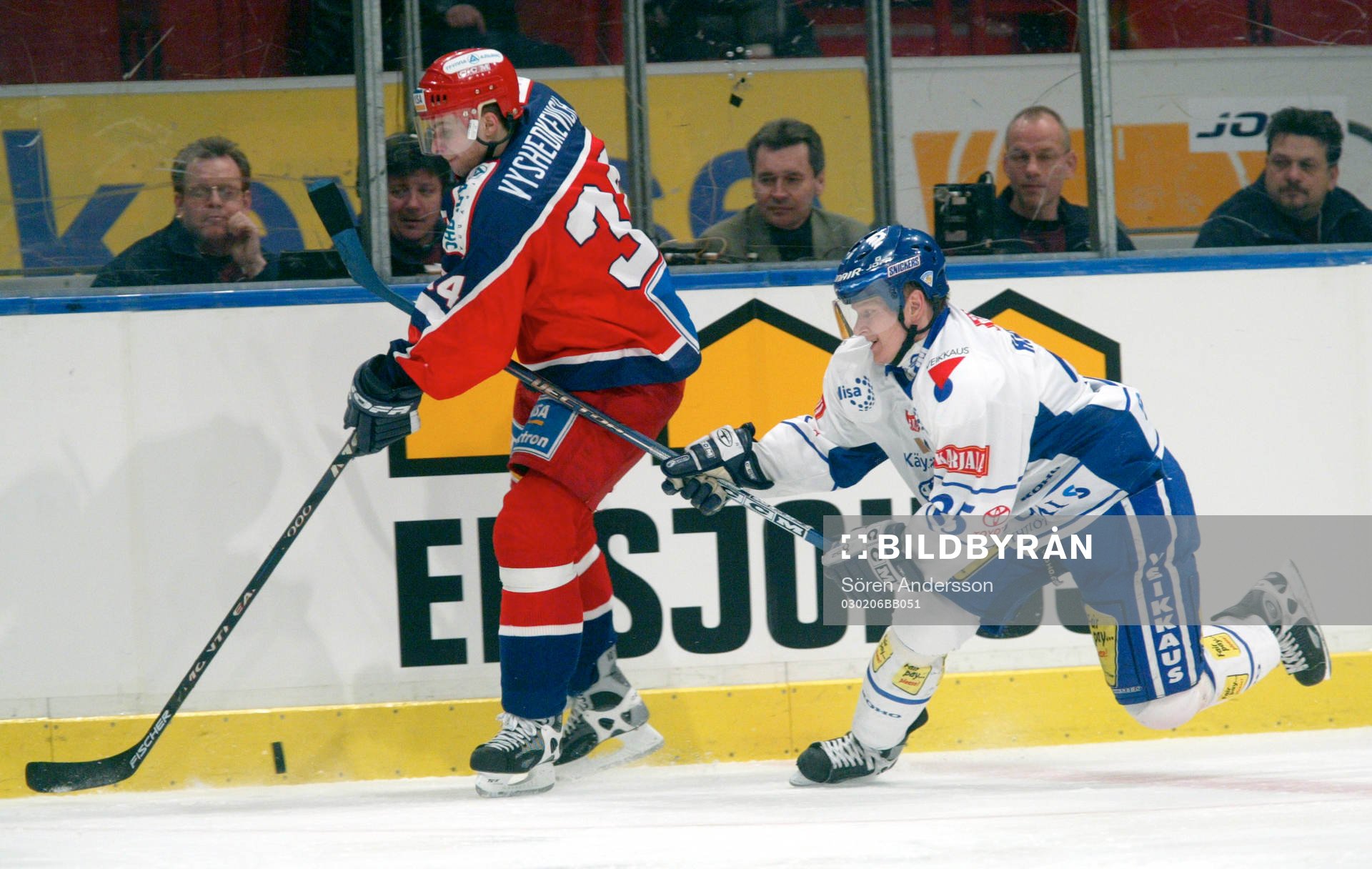 Jukka Hentunen, Finland och Sergei Vyshedkevich, Ryssland