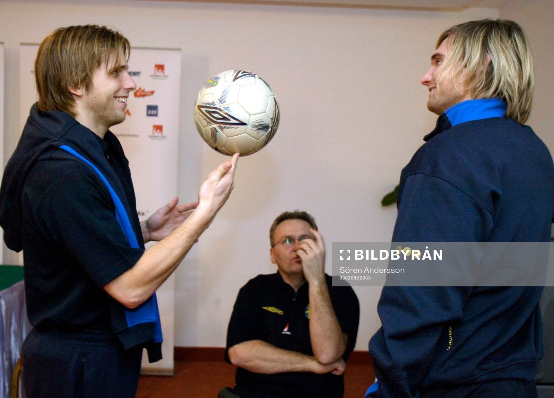 Anders Svensson, Jonas Nystedt (presschef) och Andreas