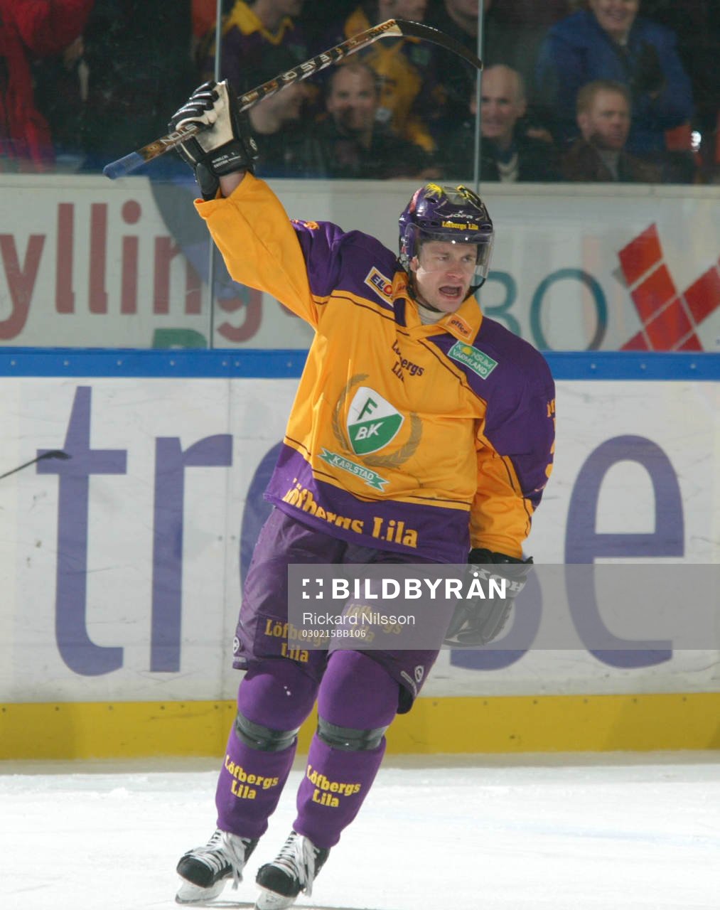 Radek Hamr, Färjestad. Jubel