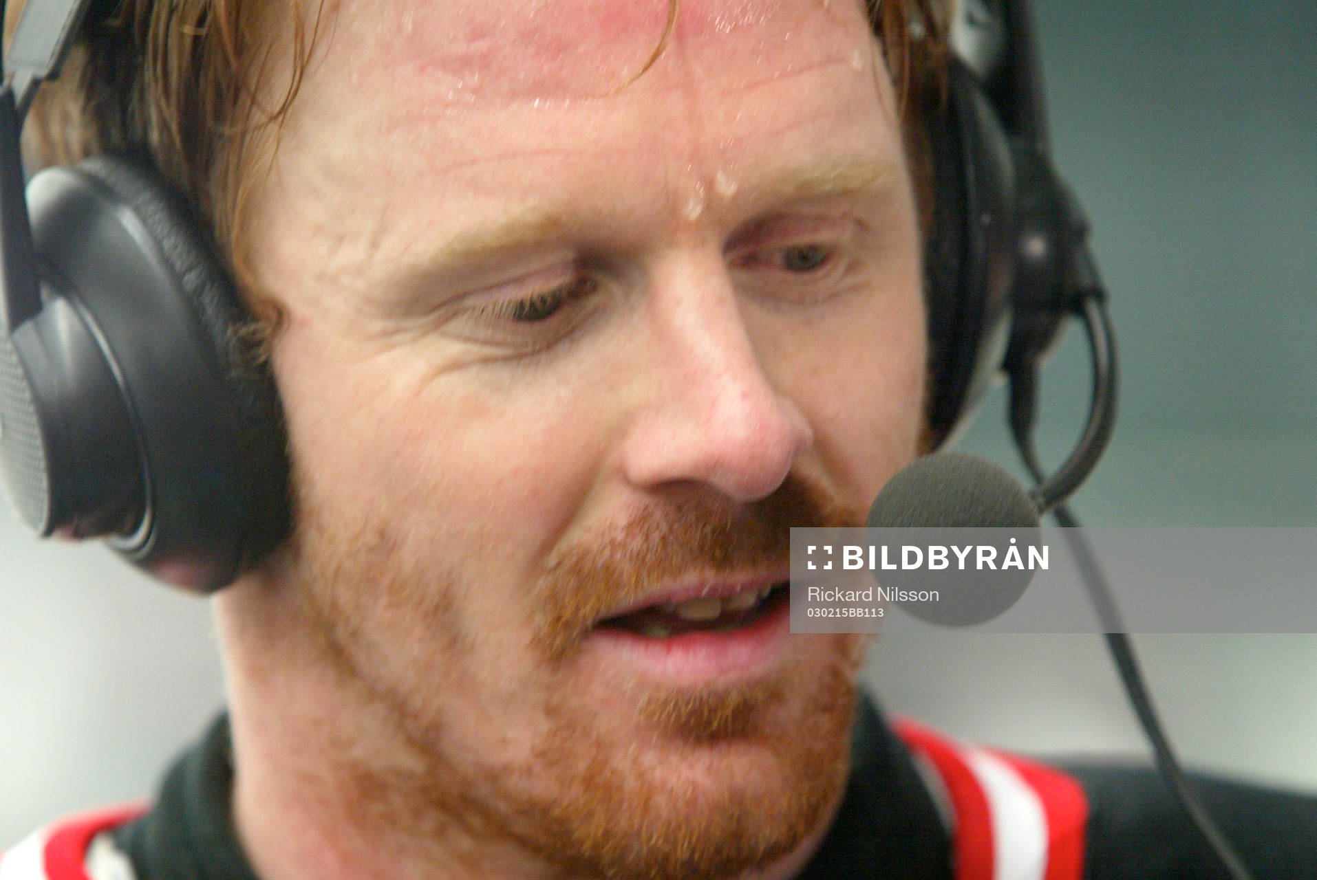 Marcus Thuresson, intervju, mikrofon, hörlurar