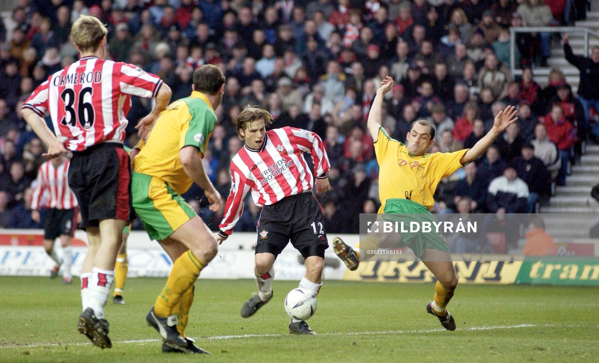  Anders Svensson och James Beattie, Southampton jubel.