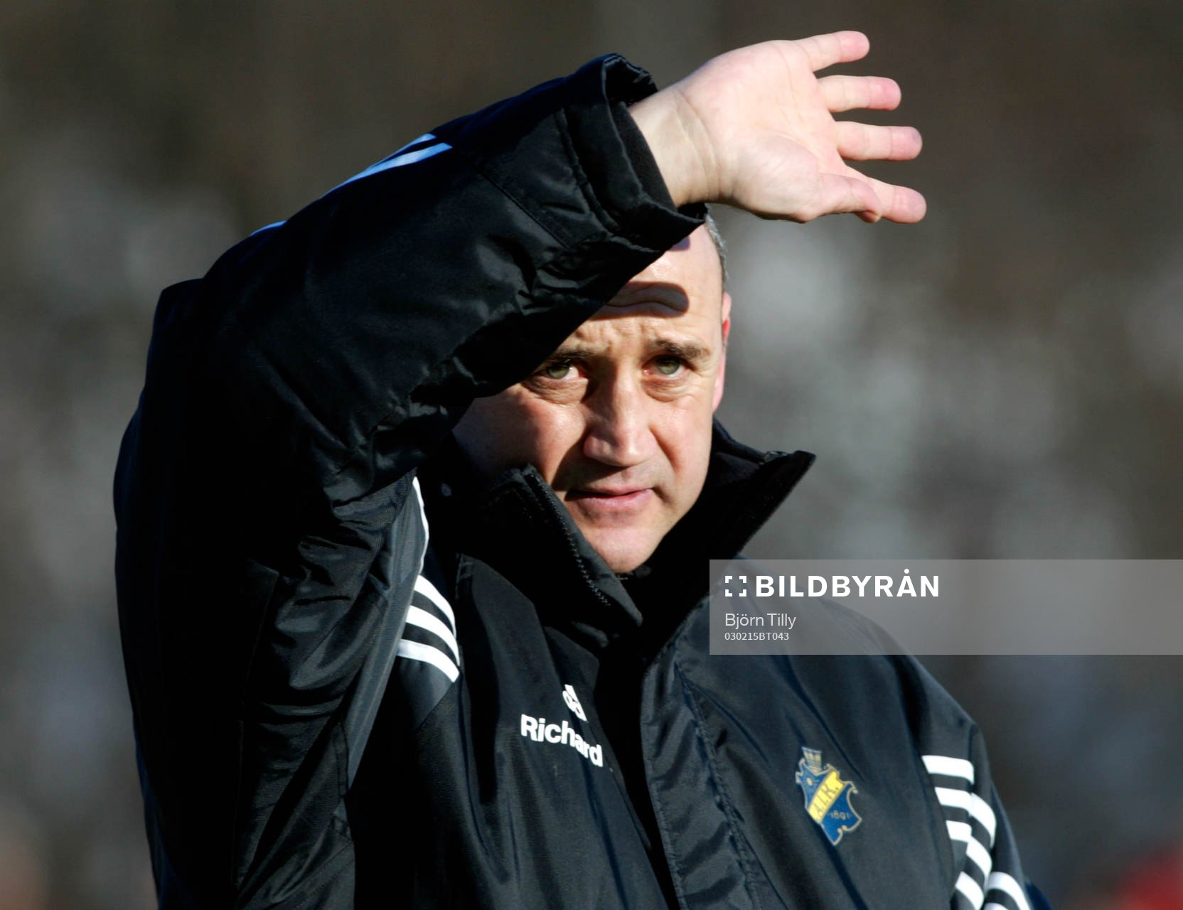  Fotboll, Träningsmatch, AIK - Café Opera: Richard Money, tränare AIK