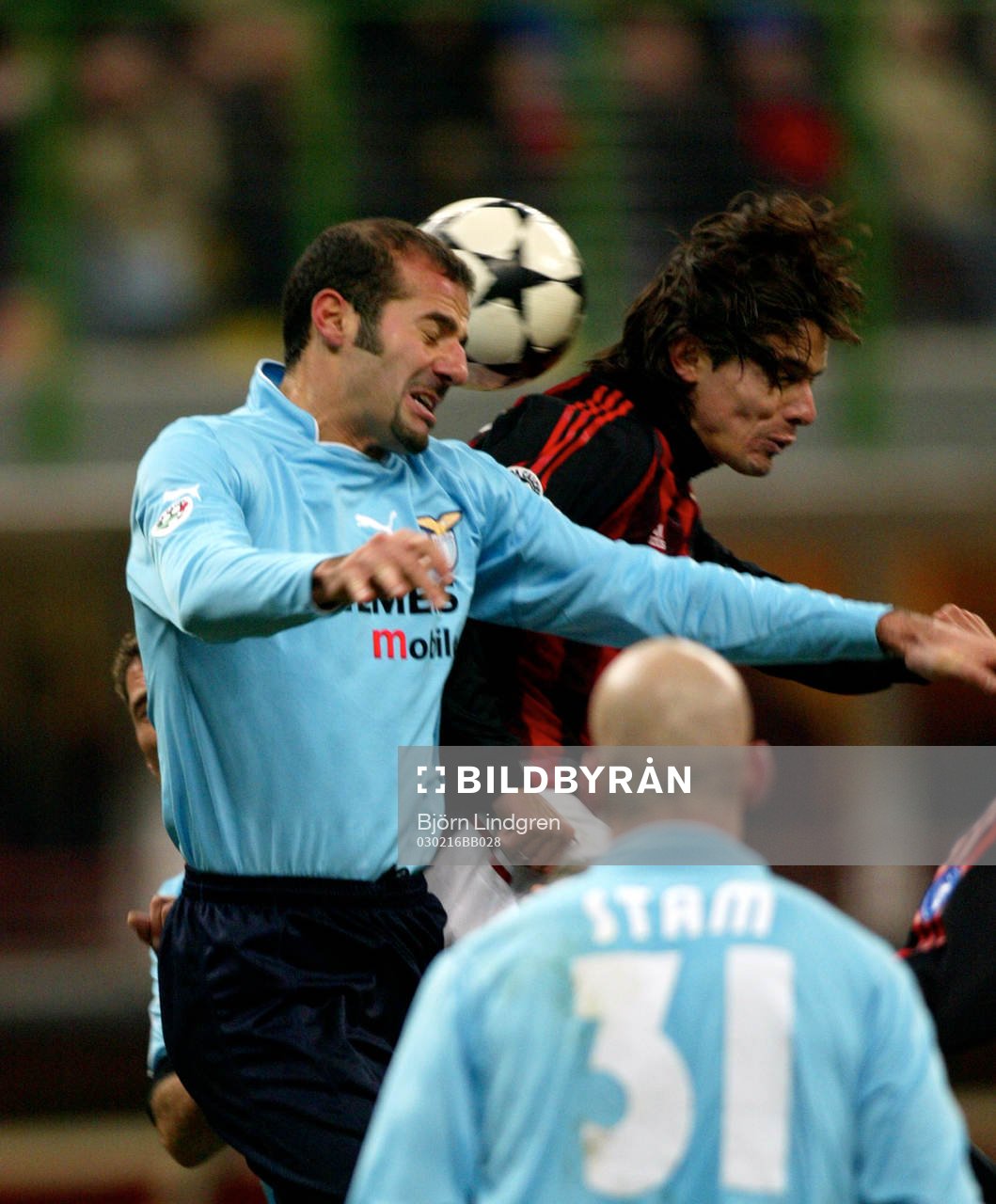  Giuseppe Pancaro, Lazio och Filippo Inzaghi, Milan i nickduell