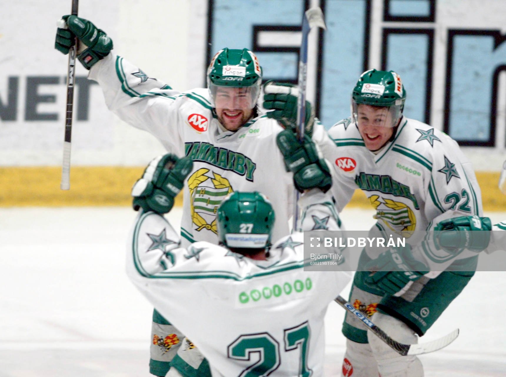 Elias Abrahamsson och Tomas Kollar, Hammarby gratuleras av