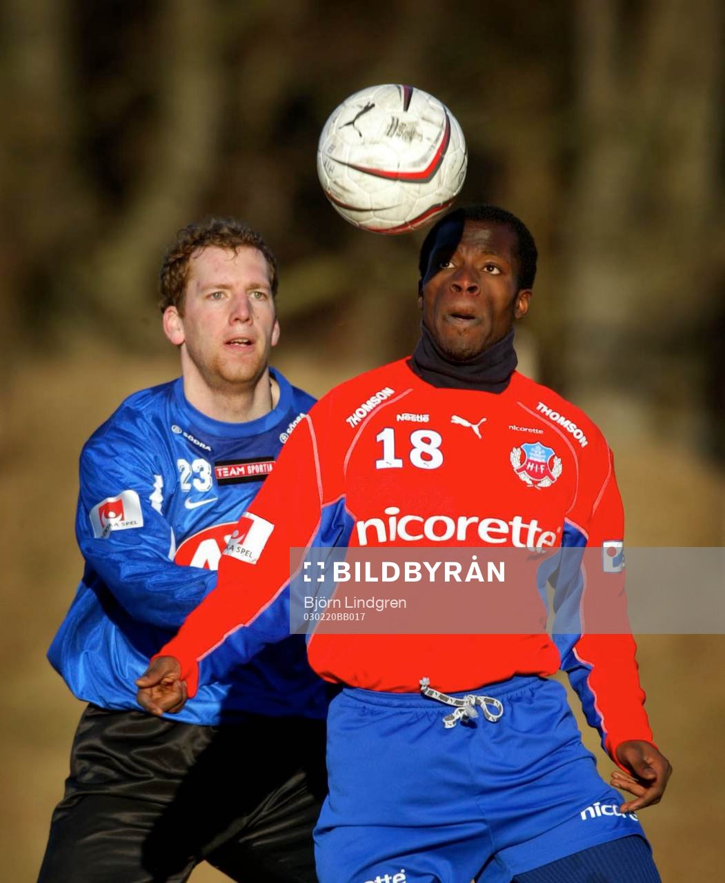  Fredrik Bild, Öster och John Pelu, Helsingborg