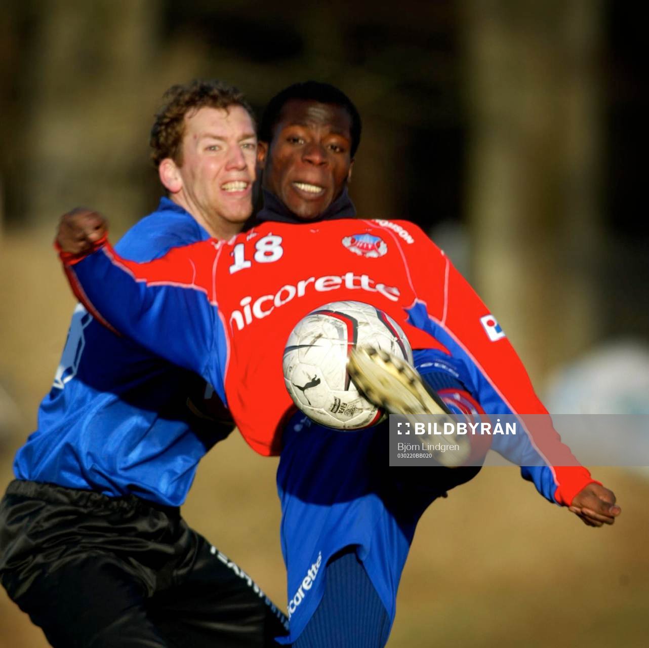  Fredrik Bild, Öster och John Pelu, Helsingborg