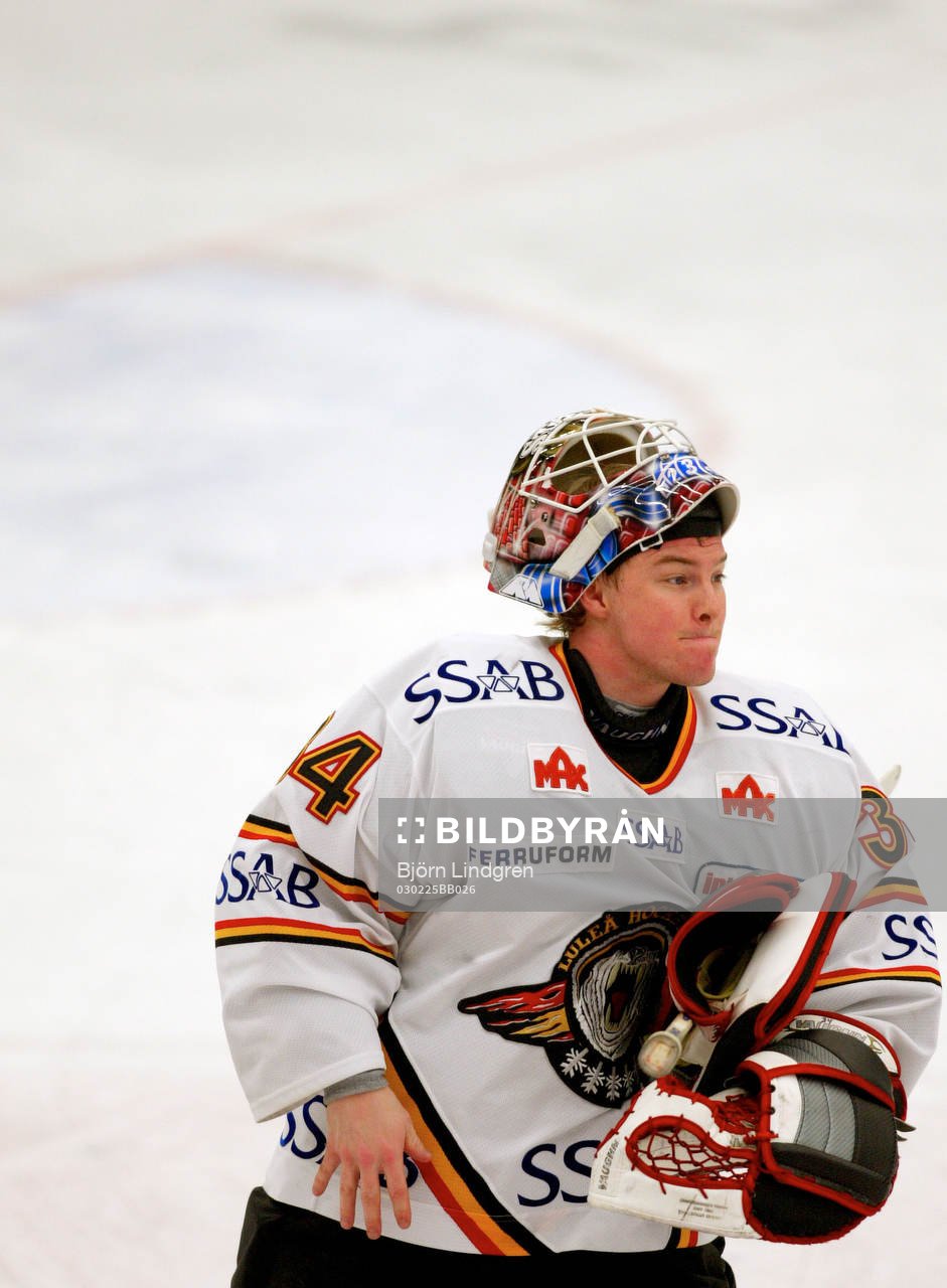 Daniel Henriksson, målvakt, Luleå har spelat alla 50