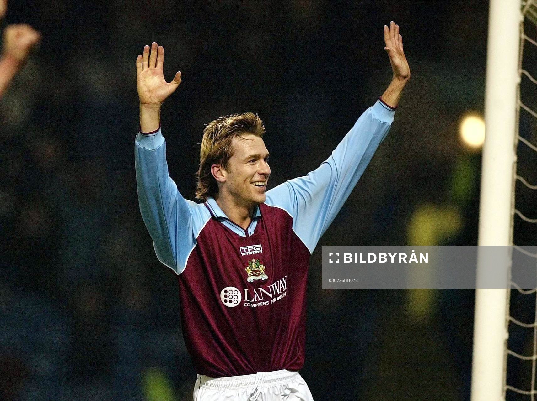 Fotboll, Engelsk, Gareth Taylor, Burnley, jublar, jubel