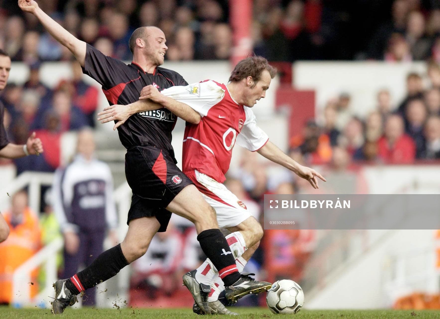  Claus Jensen, Charlton och Fredrik Ljungberg, Arsenal