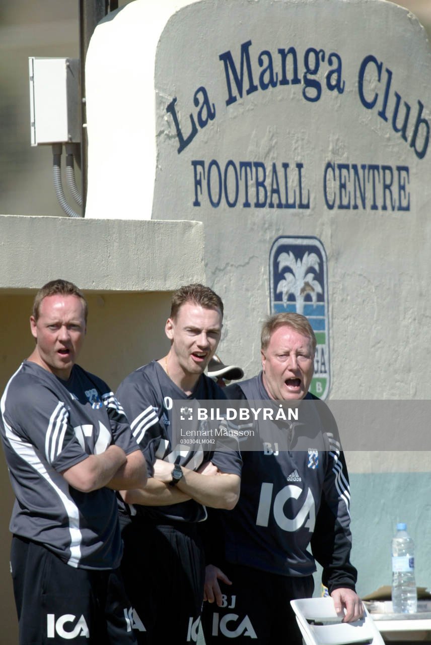 IFK:s ledartrio Stefan Lindqvist, Jonas Olsson och Bo