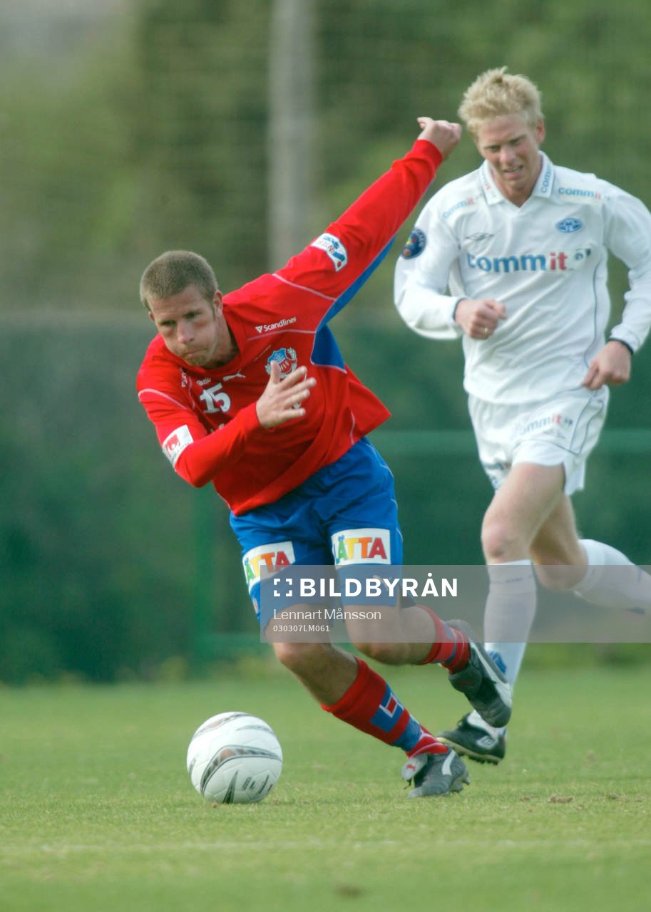 Målskytten Mattias Lindström, Helsingborg lämnar en