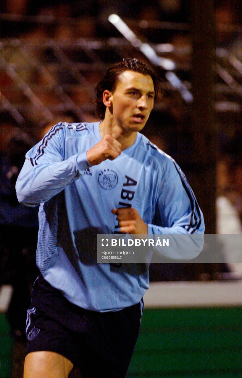 Fotboll, Holländsk, Zlatan Ibrahimovic, Ajax jublar, jubel