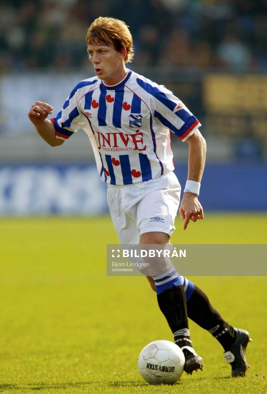 Fotboll, Holländsk Liga, Waalwijk - Heerenveen: Erik Edman, Heerenveen 