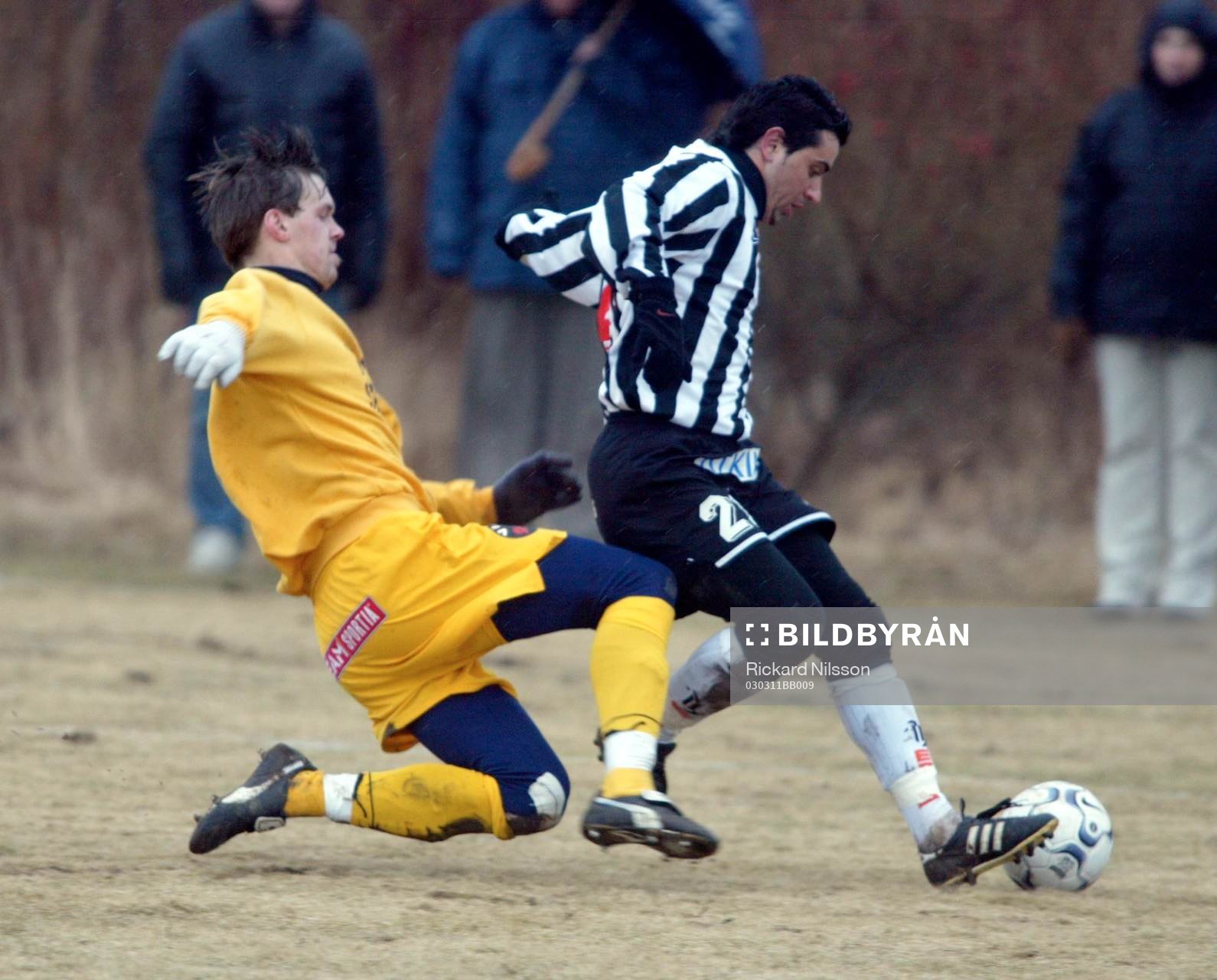 Gabriel Ucar, Landskrona attackeras bakifrån av Malmös XX