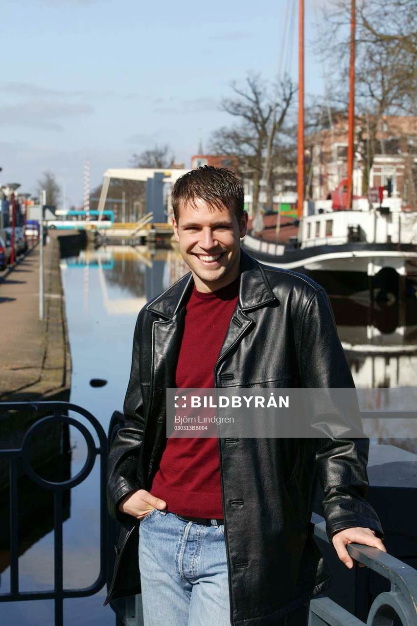 Stefan Selakovic vid kanalen i Heerenveen