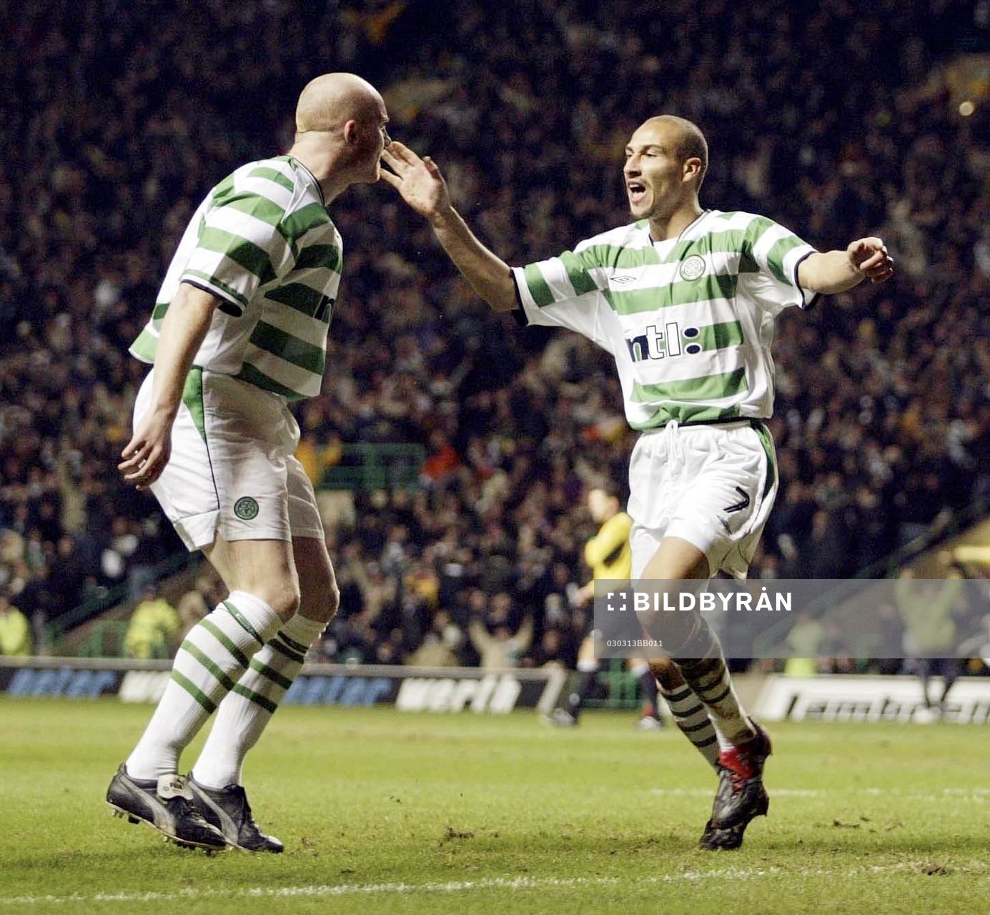 Henrik Larsson, Celtic, jublar