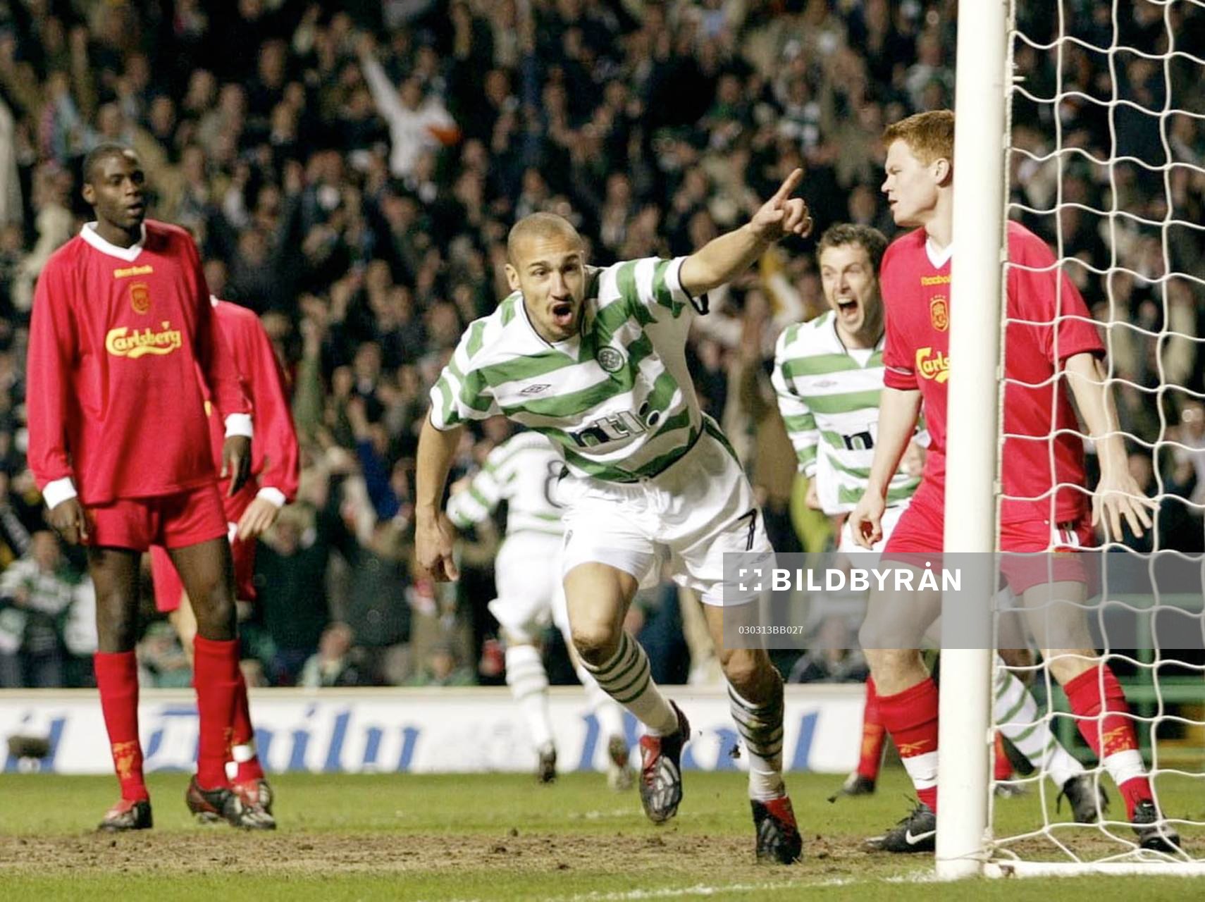 Henrik Larsson, Celtic, jublar
