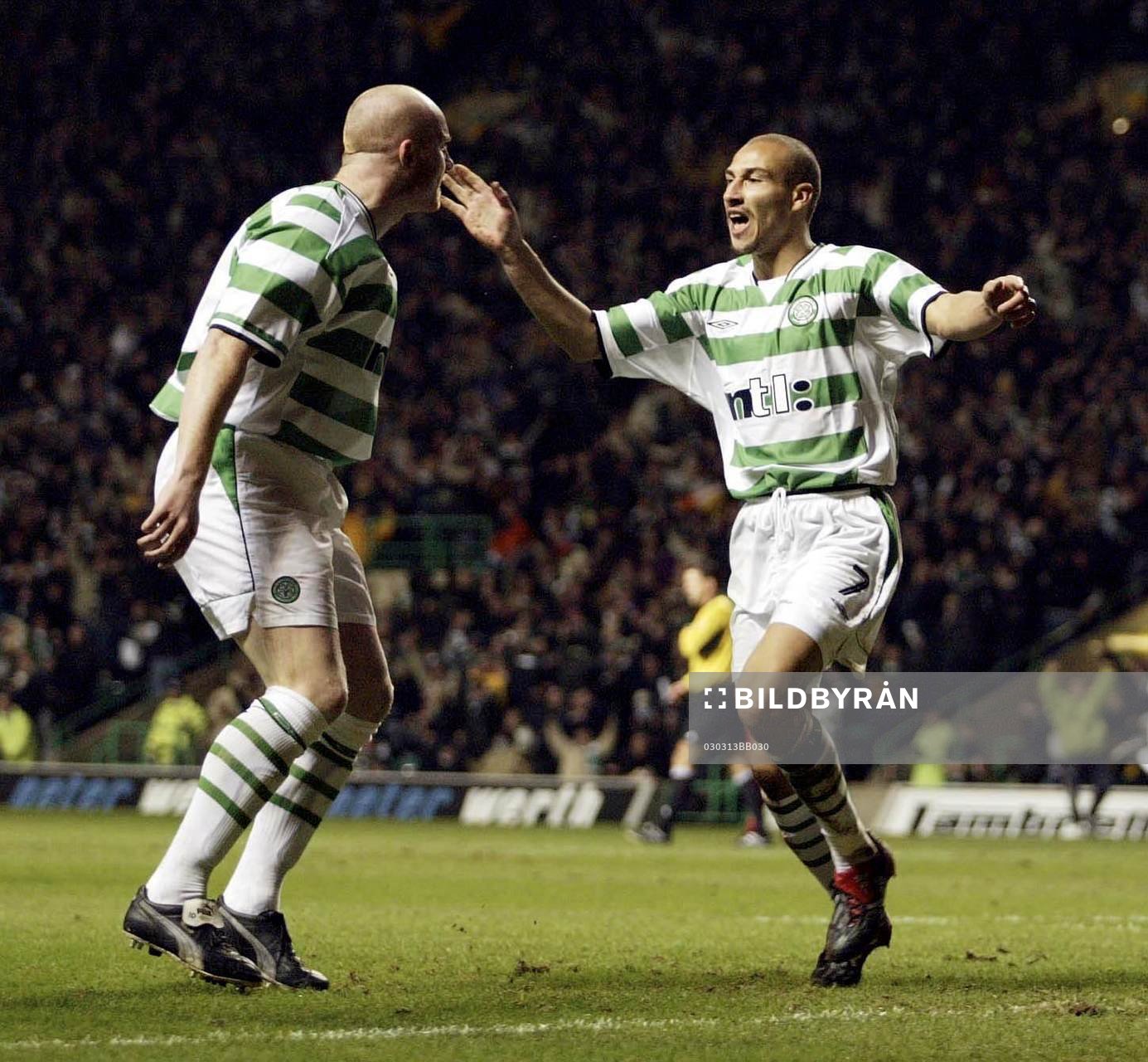 Henrik Larsson, Celtic, jublar