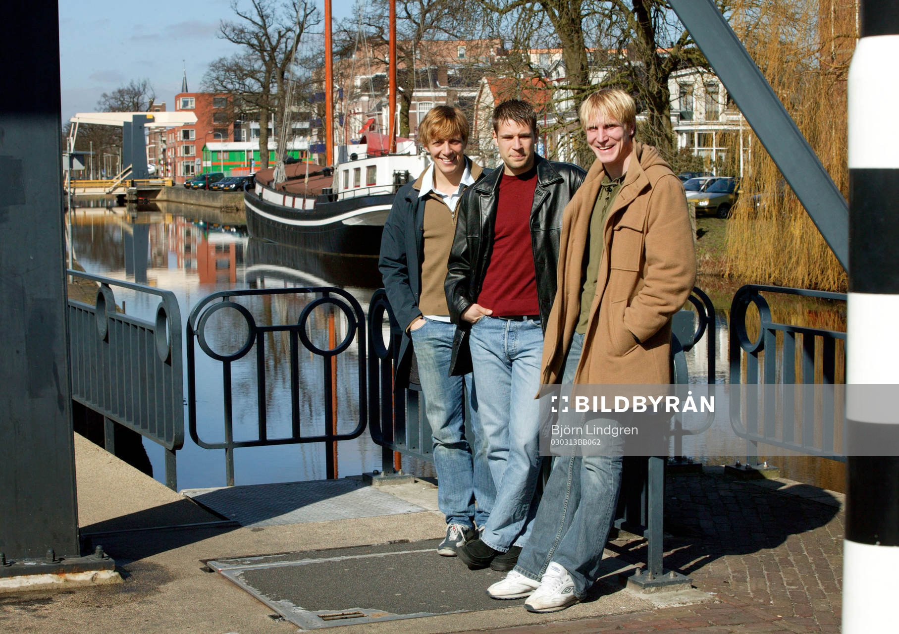 Erik Edman, Stefan Selakovic och Petter Hansson vid en av
