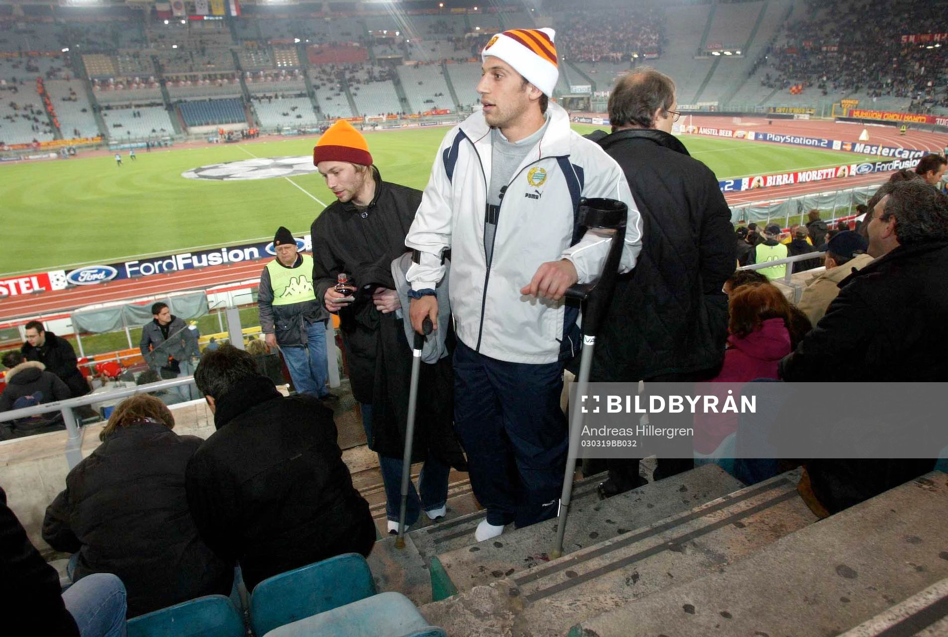 Hammarby tittade på matchen ifrån läktaren