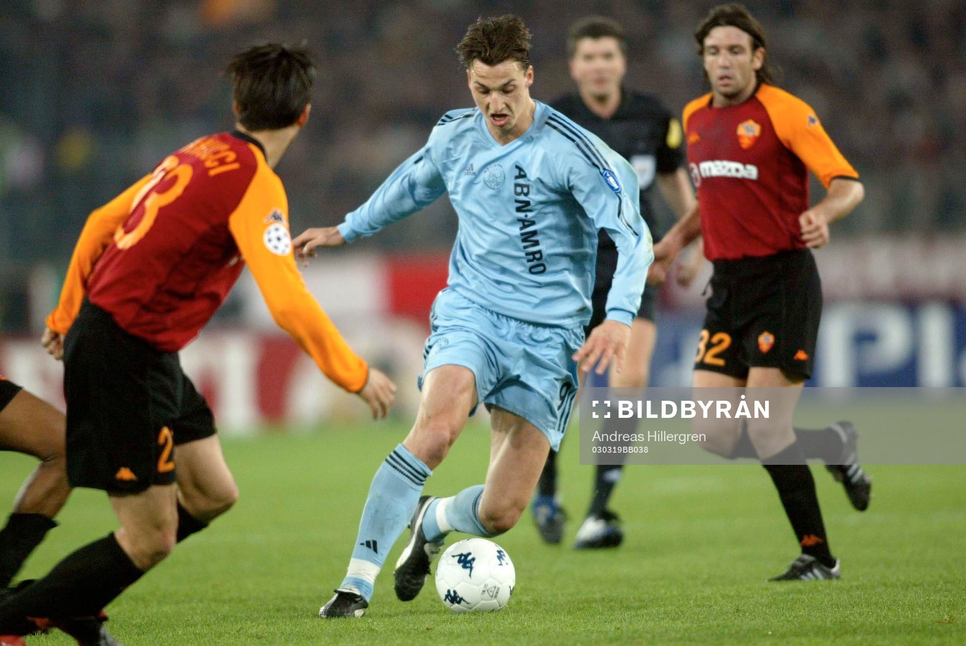 Roma - Ajax, Zlatan Ibrahimovic, Ajax
