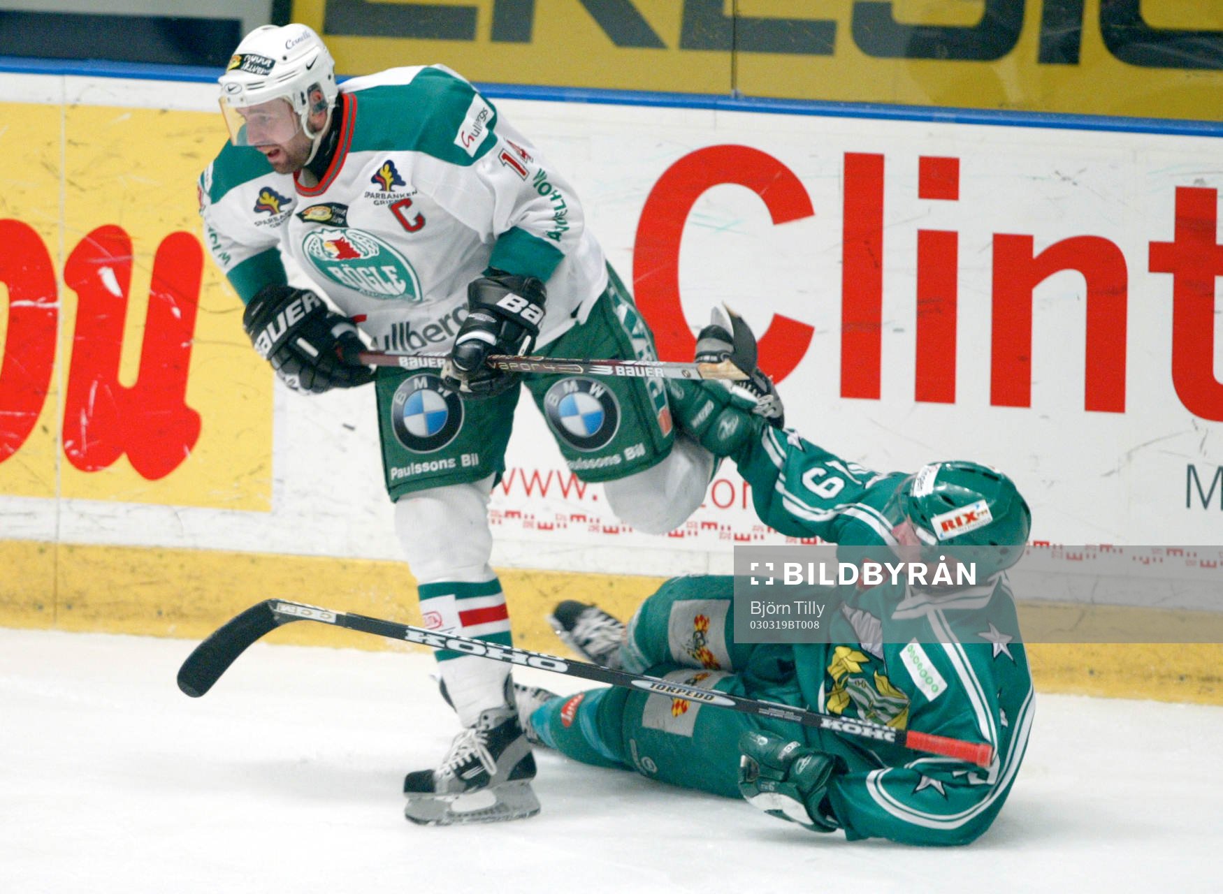 Roger Hansson, Rögle kör över Andreas Lindh, Hammarby