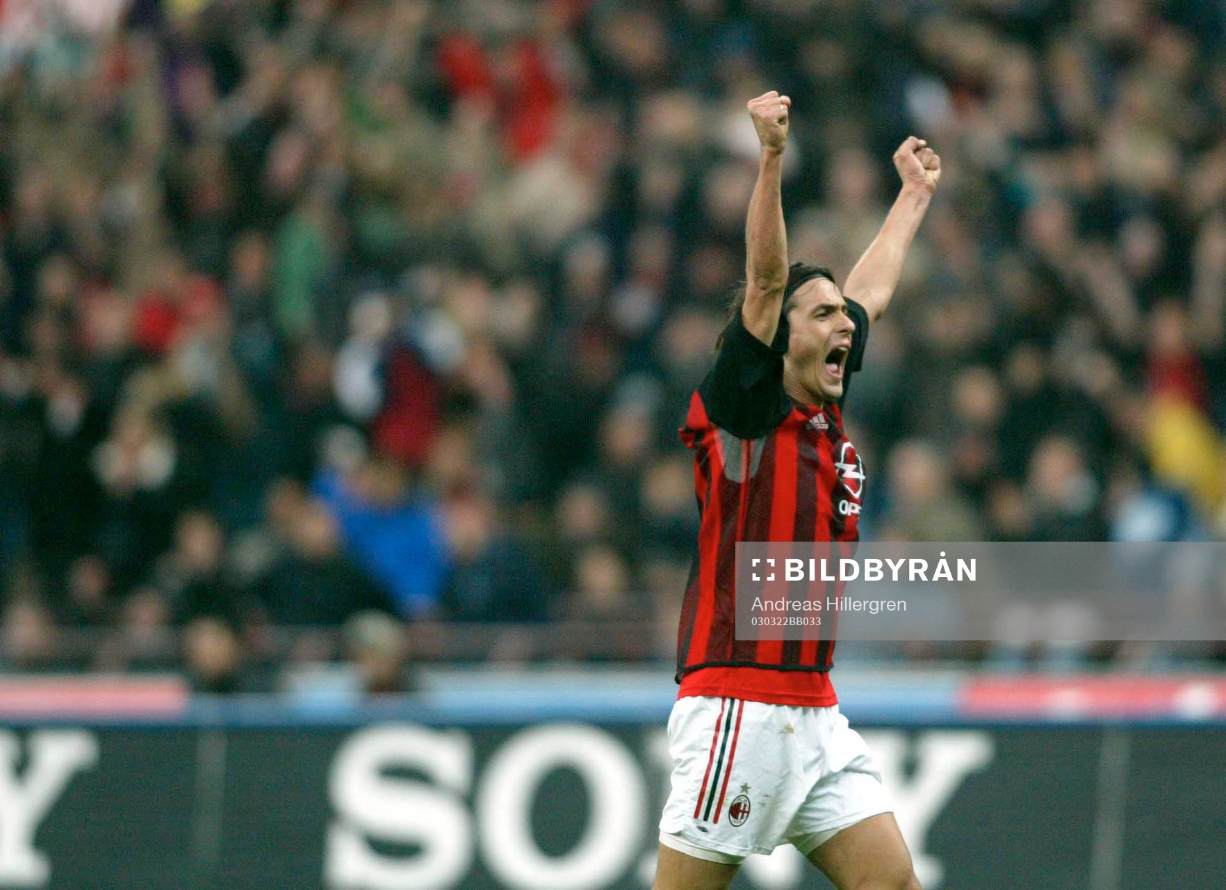 Inzaghi, Milan, jubel