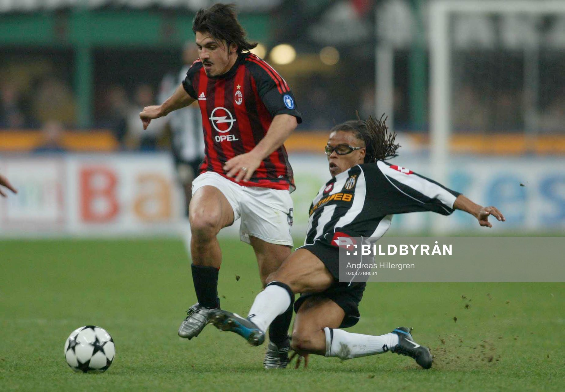 Davids, Juventus, sätter stopp för Gattoso, Milan