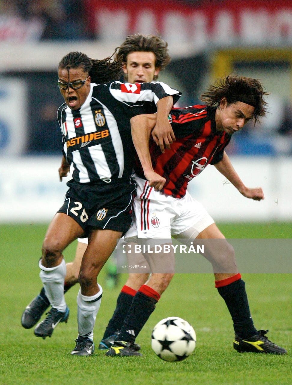 Filippo Inzaghi och Edgar Davids