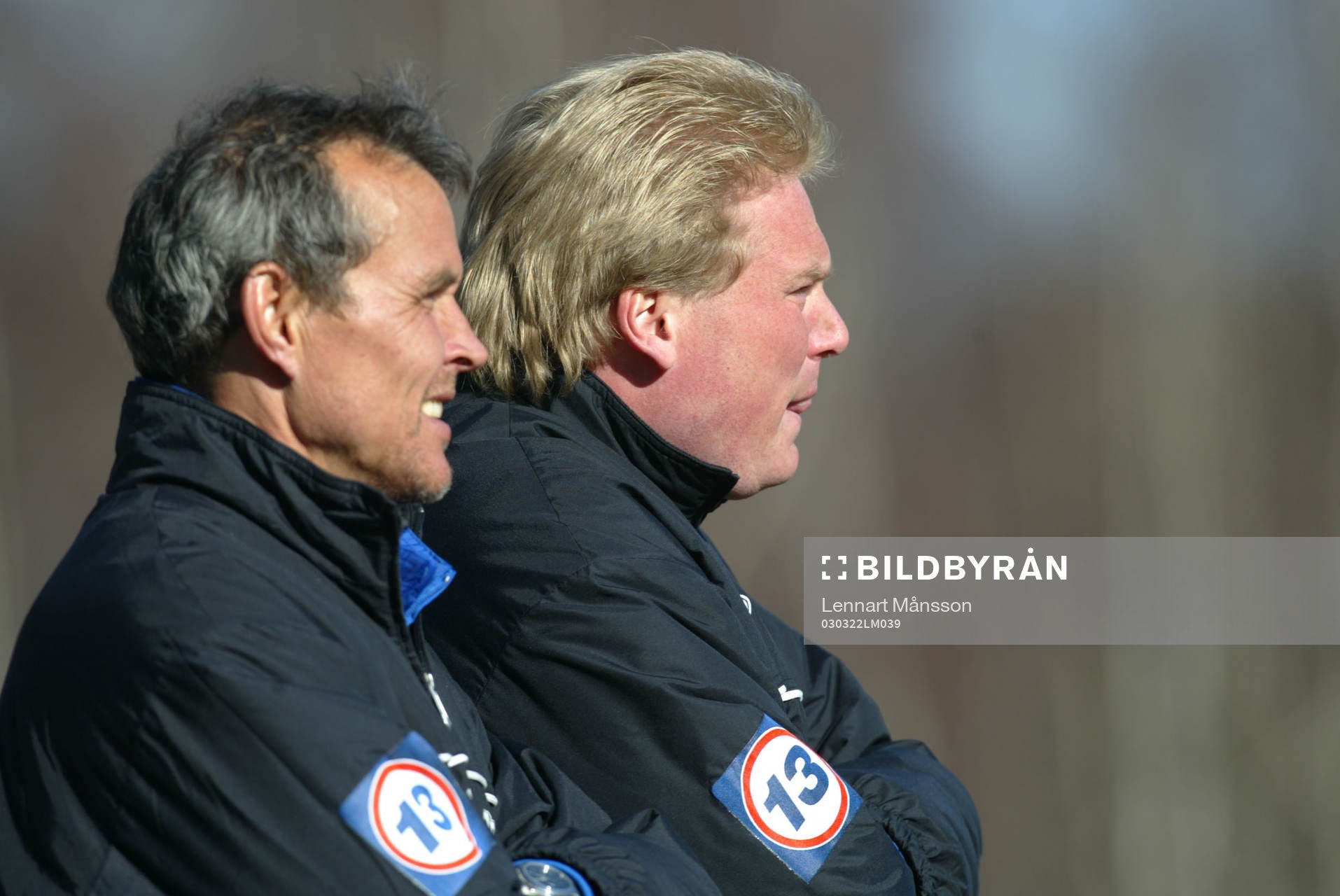 Jörgen Lennartsson och Mikael Källström, tränare,