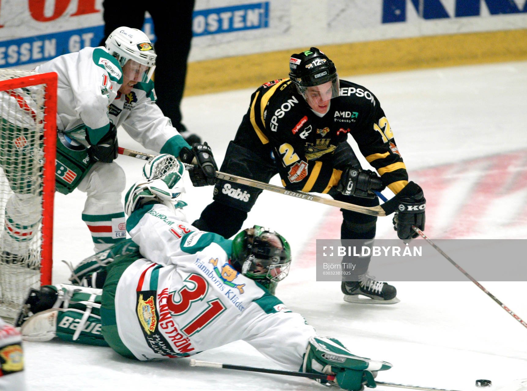 Torgny Löwgren, Rögle, Magnus Wennström, målvakt,