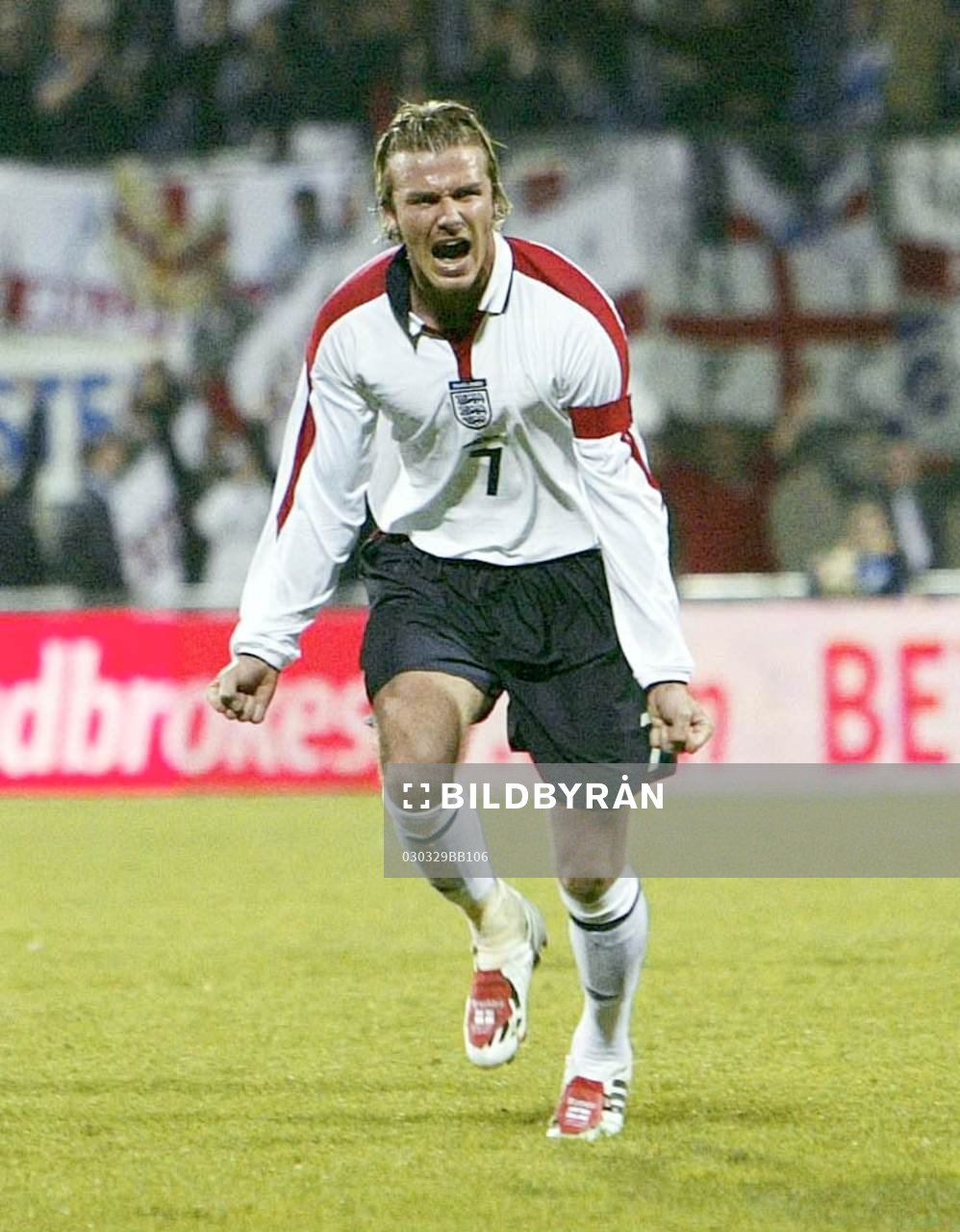 David Beckham, England jubel