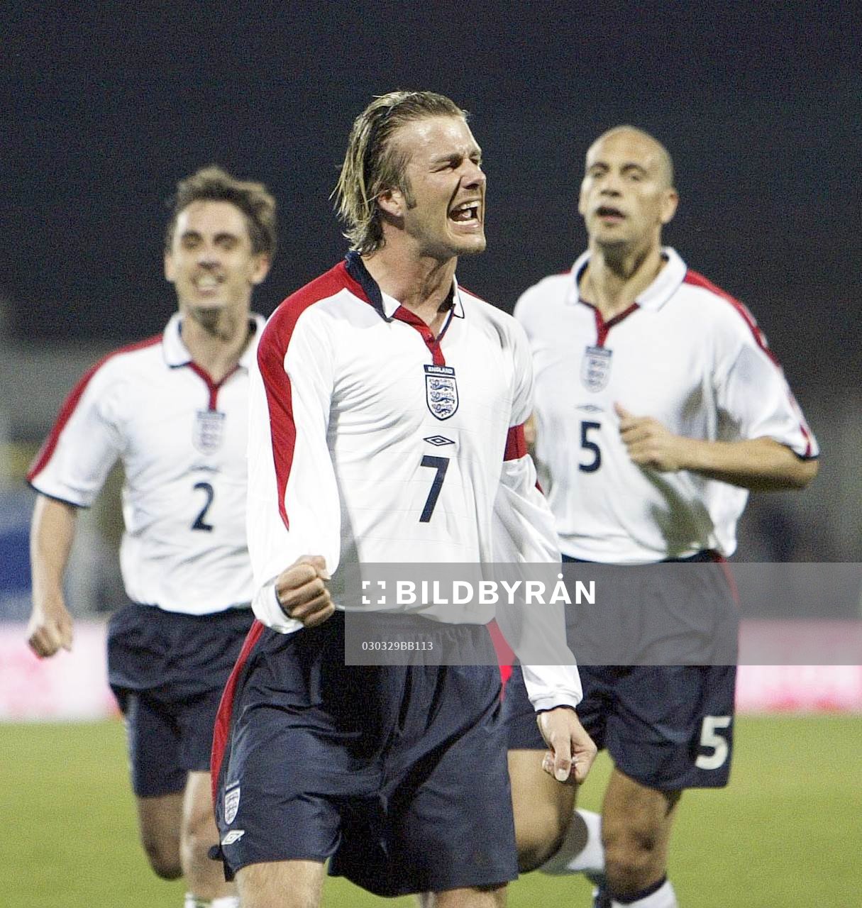 David Beckham, England jubel