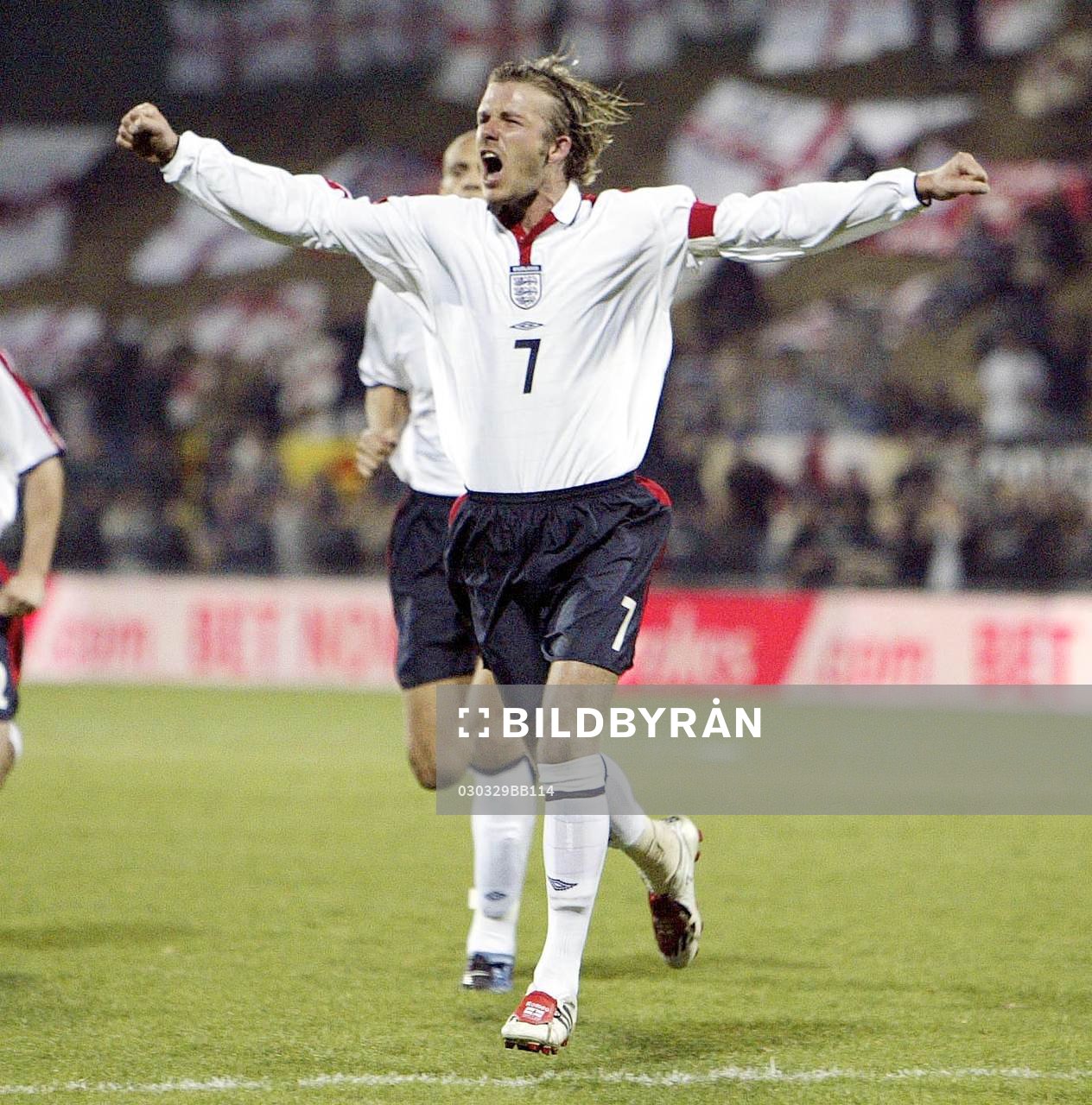 David Beckham, England jubel