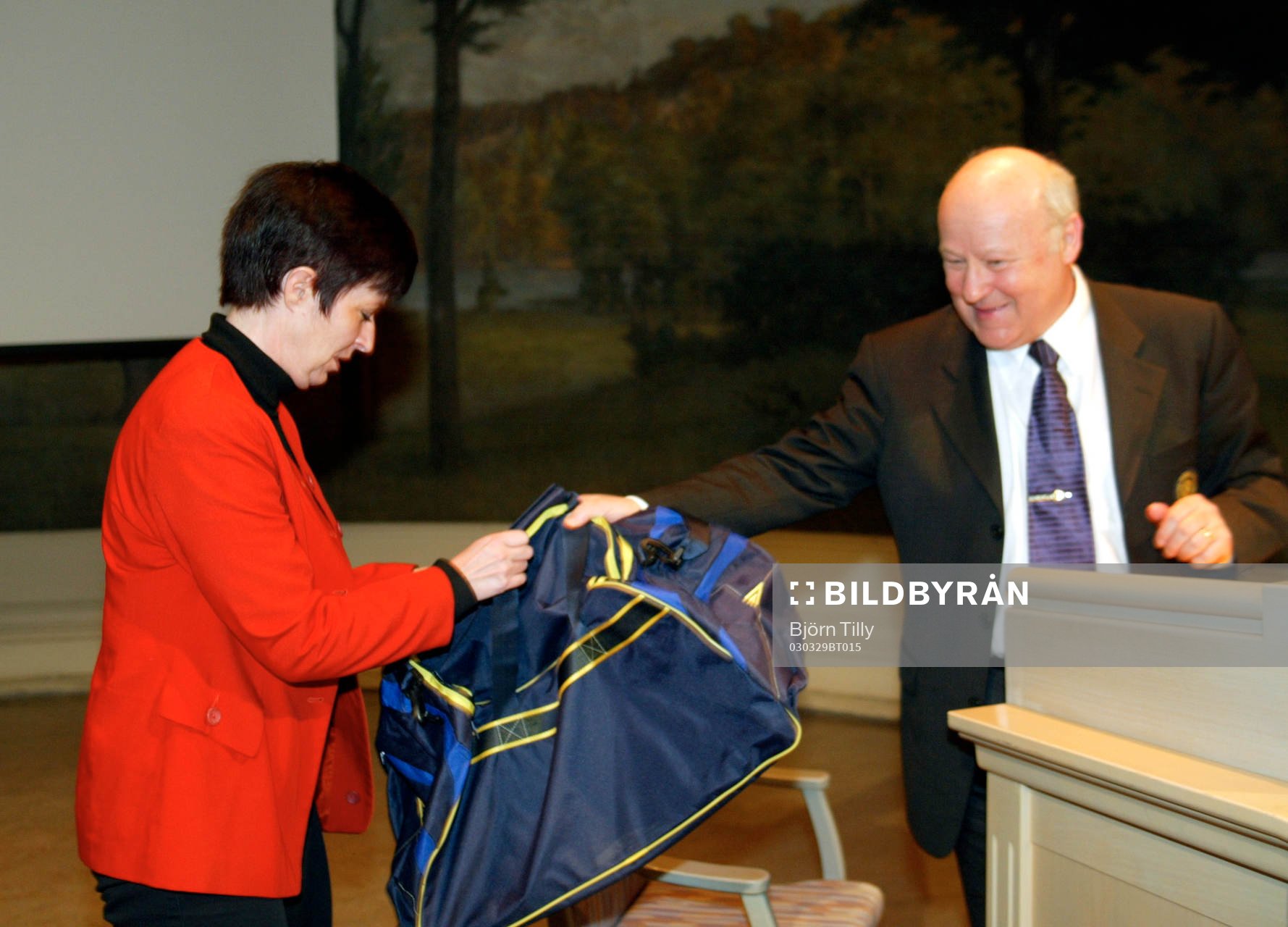Mona Sahlin och Lars-Åke Lagrell, förbundsordförande