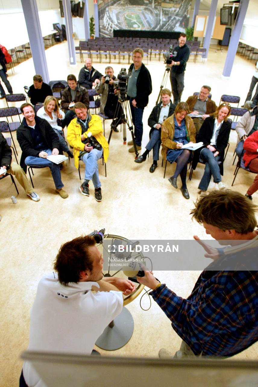 Fredrik Ljungberg på presskonferens