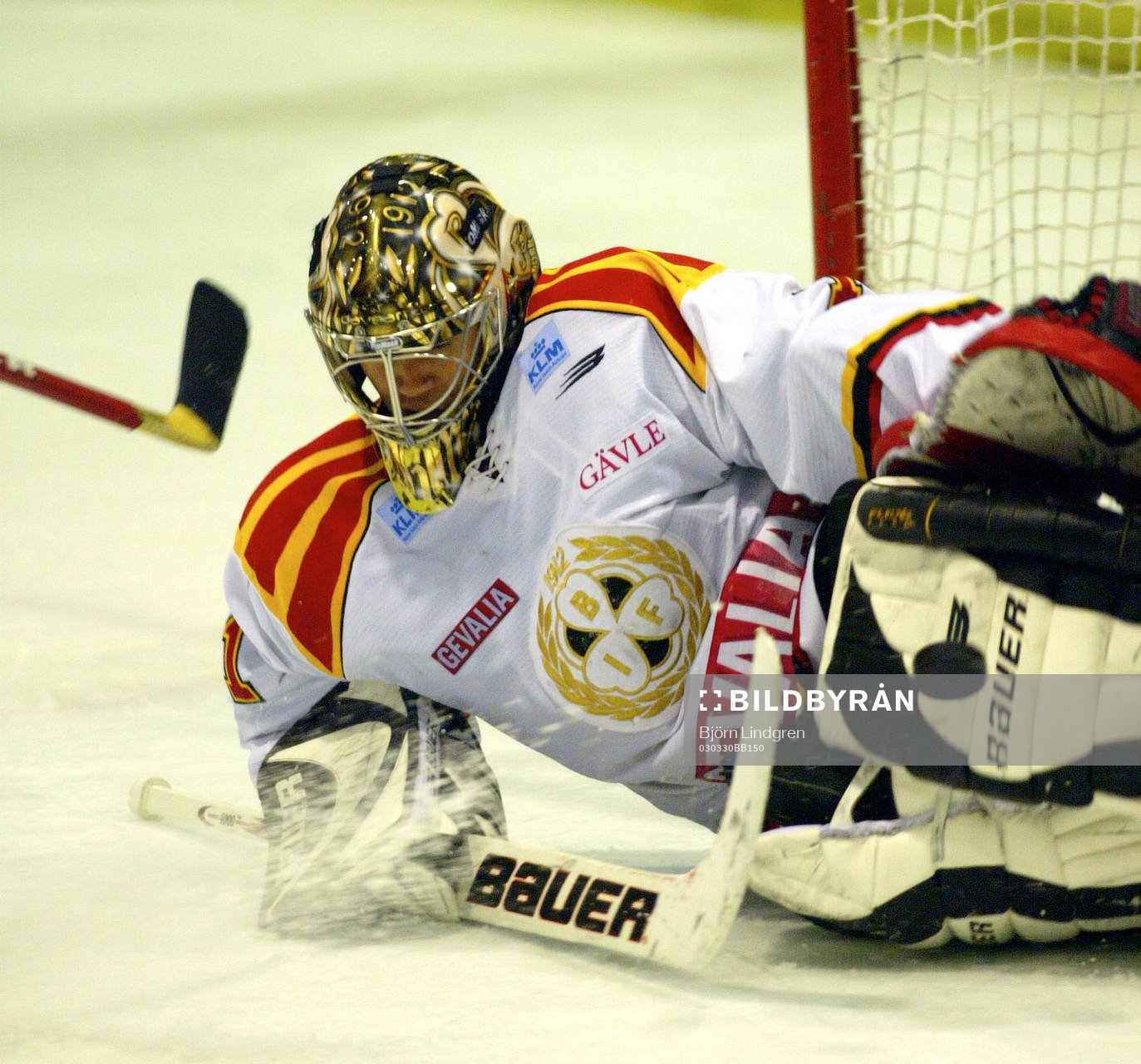 Jamie Ram, målvakt,  Brynäs gjorde ett flertal