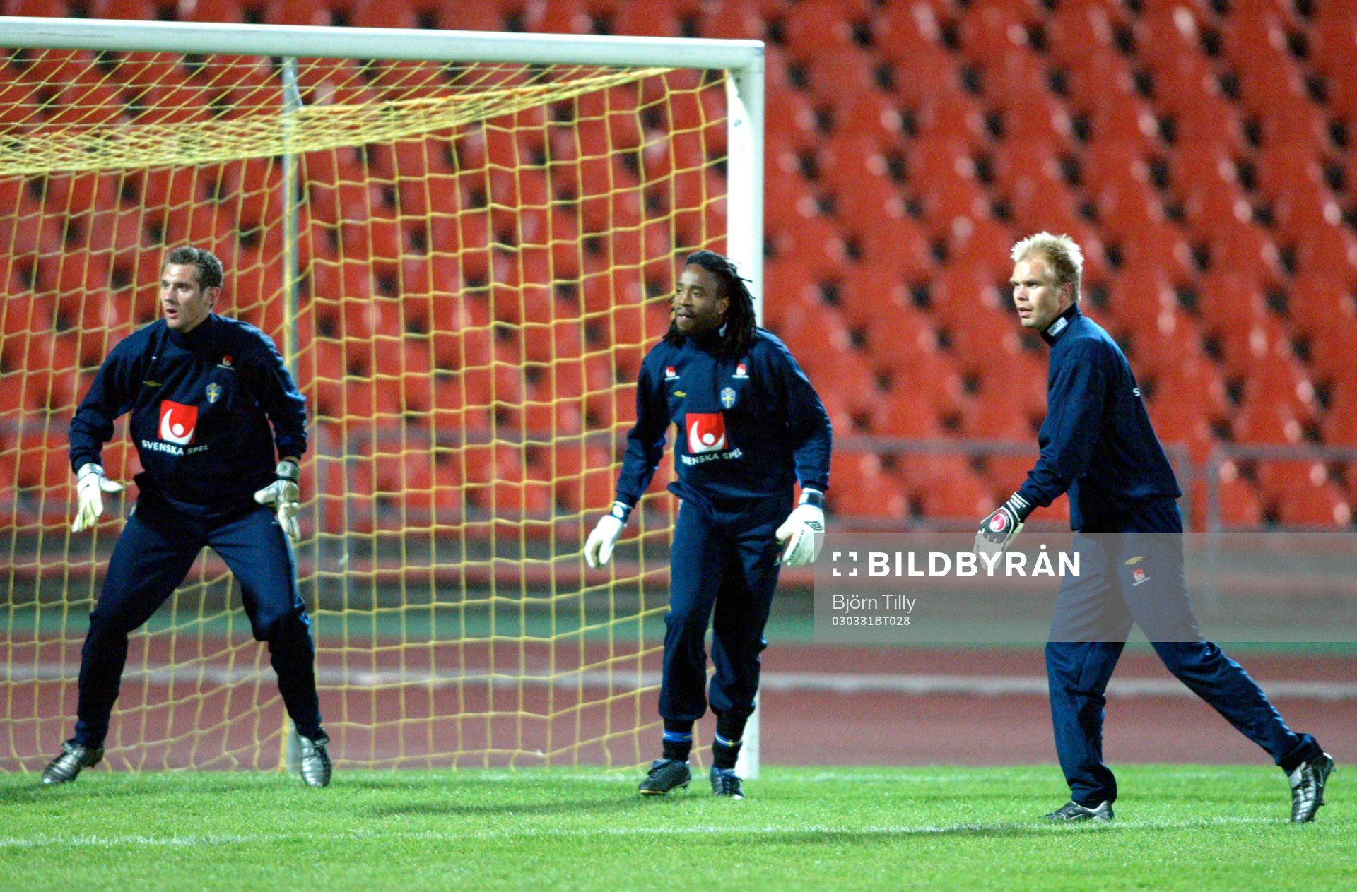 Målvakterna; Andreas Isaksson, Eddie Gustafsson och Magnus