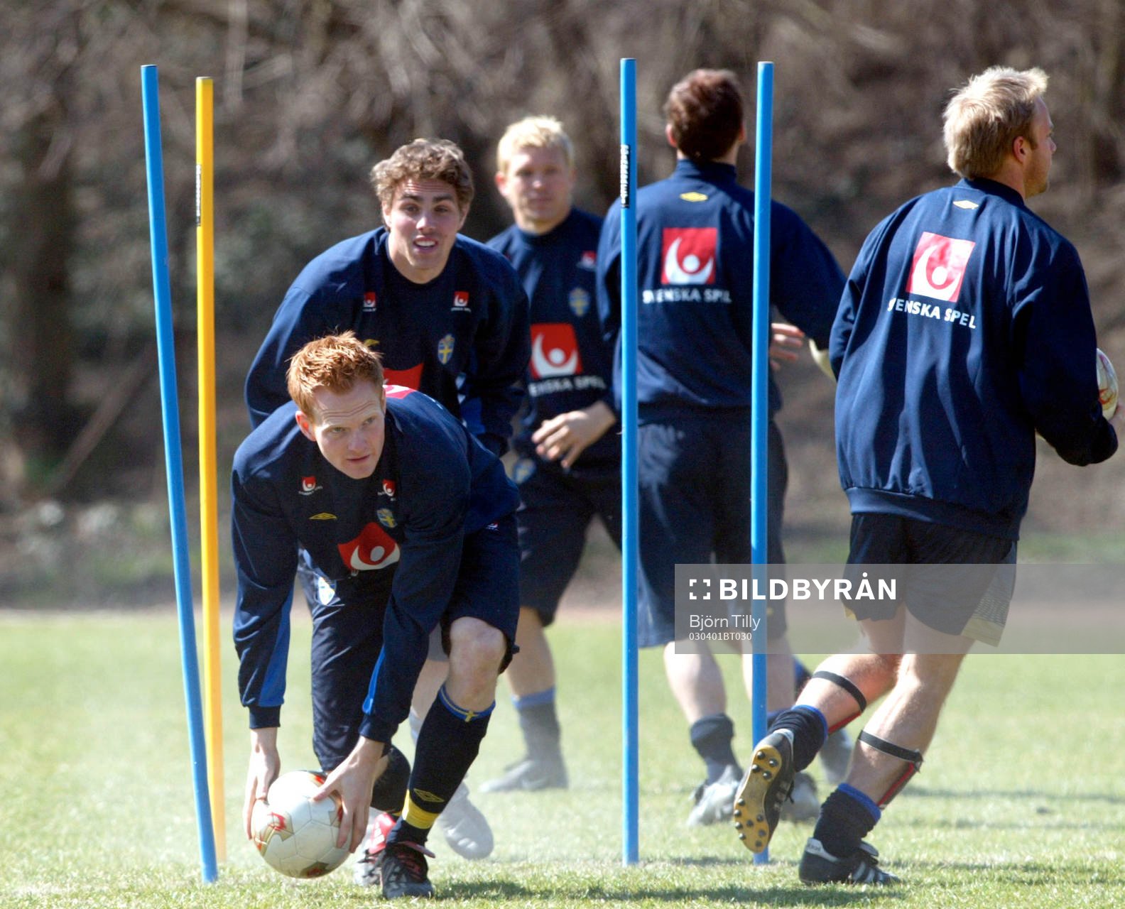 Johan Elmander, Marcus Allbäck och Anders Andersson,